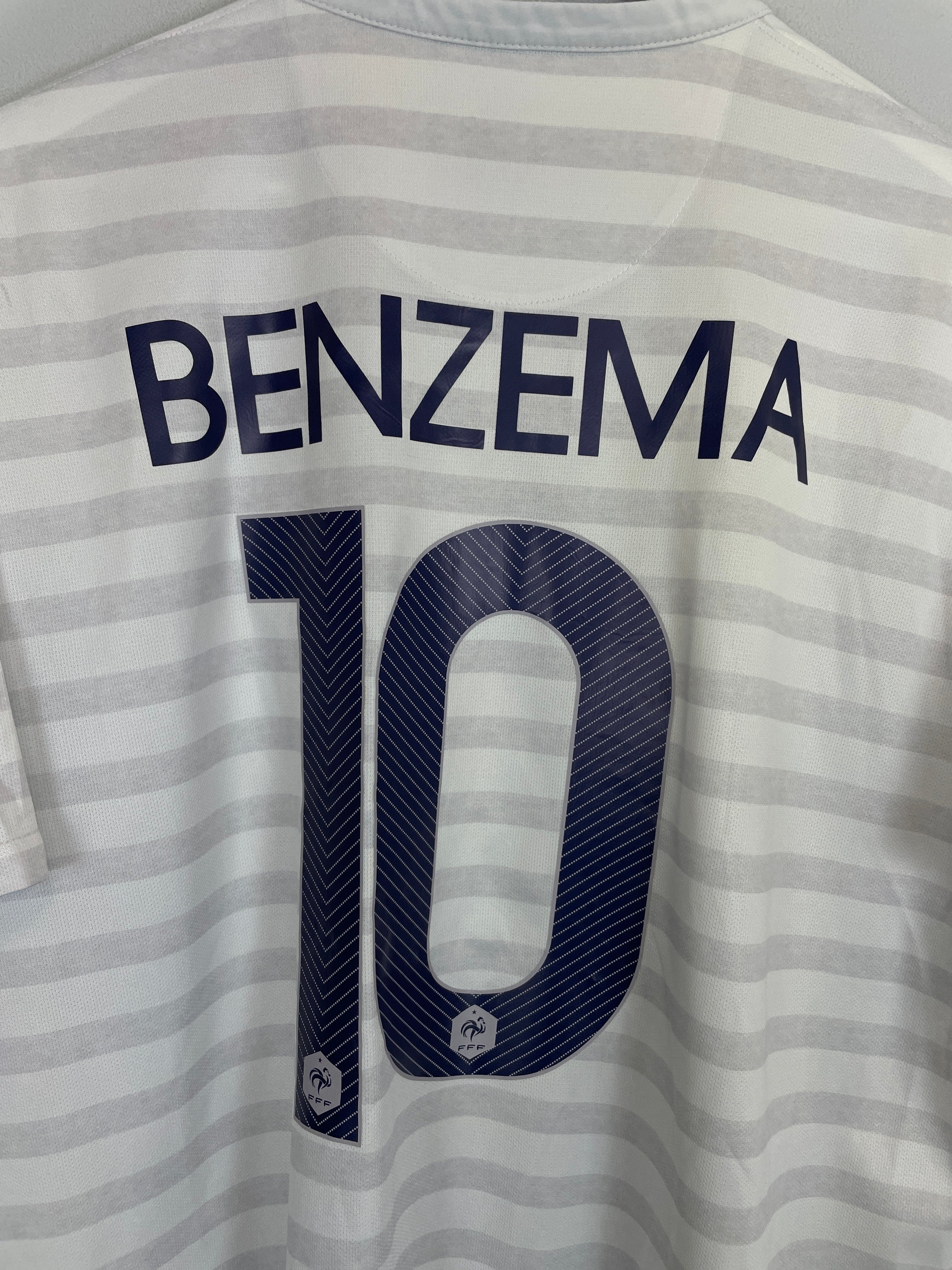 Shop 2014/15 FRANCE BENZEMA #10 AWAY SHIRT (XL) NIKE, classic football shirts, vintage football shirts & retro soccer jerseys at Cult Kits