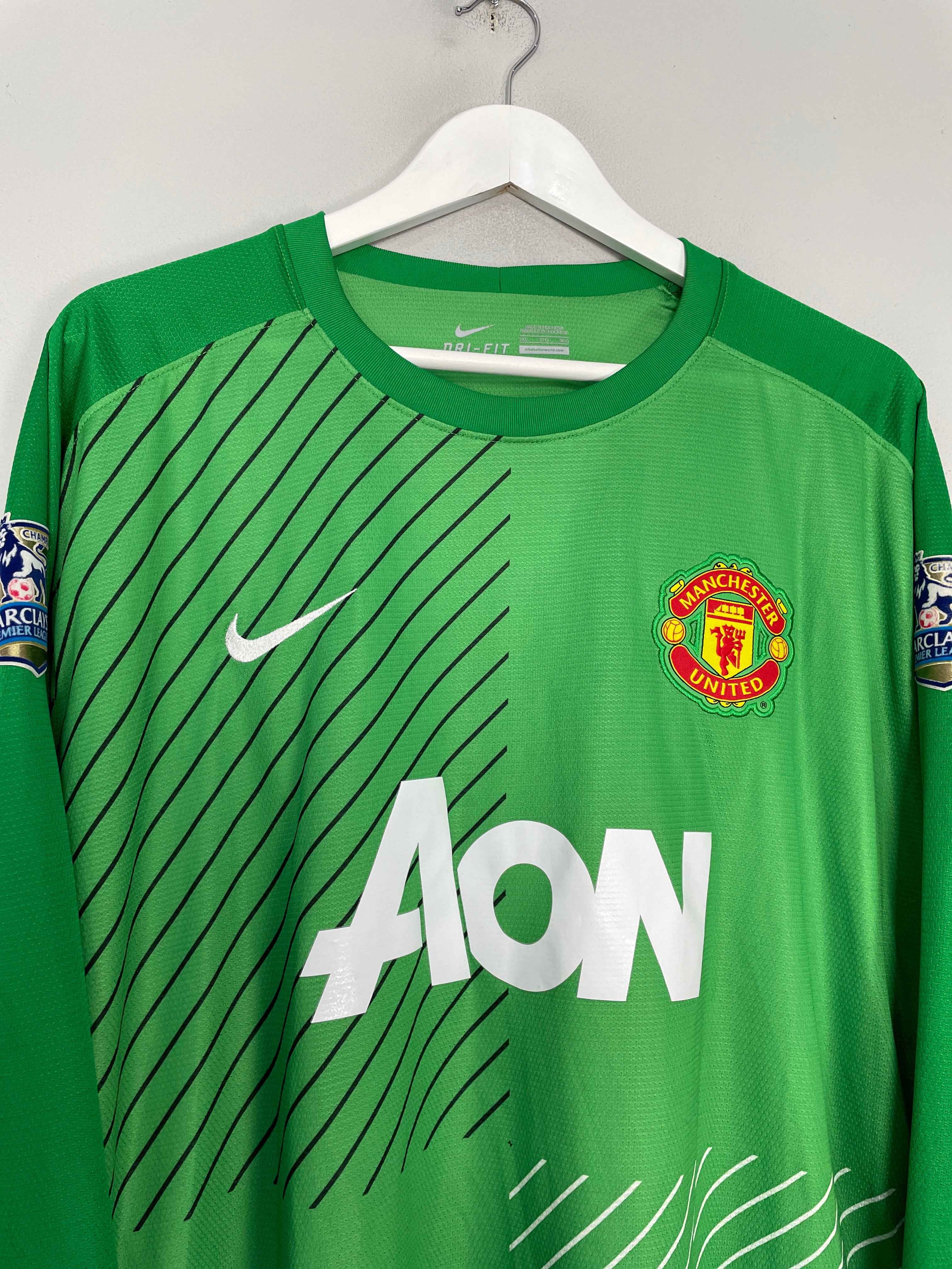 Shop 2013/14 MANCHESTER UNITED DE GEA #1 GK SHIRT (XXXL) NIKE, classic football shirts, vintage football shirts & retro soccer jerseys at Cult Kits