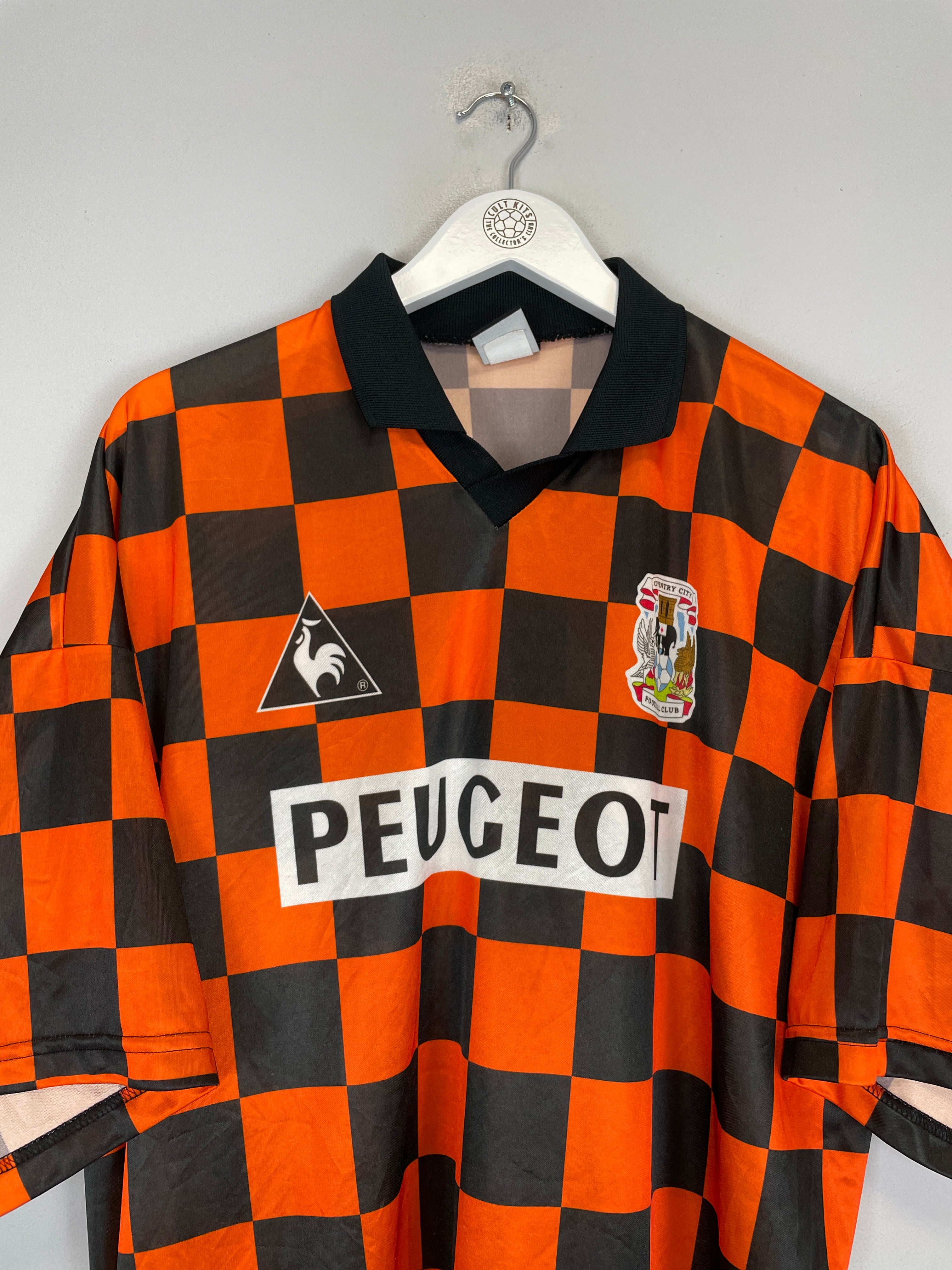 Shop 1996/97 COVENTRY CITY *PROTOTYPE* AWAY SHIRT (XL) LE COQ, classic football shirts, vintage football shirts & retro soccer jerseys at Cult Kits