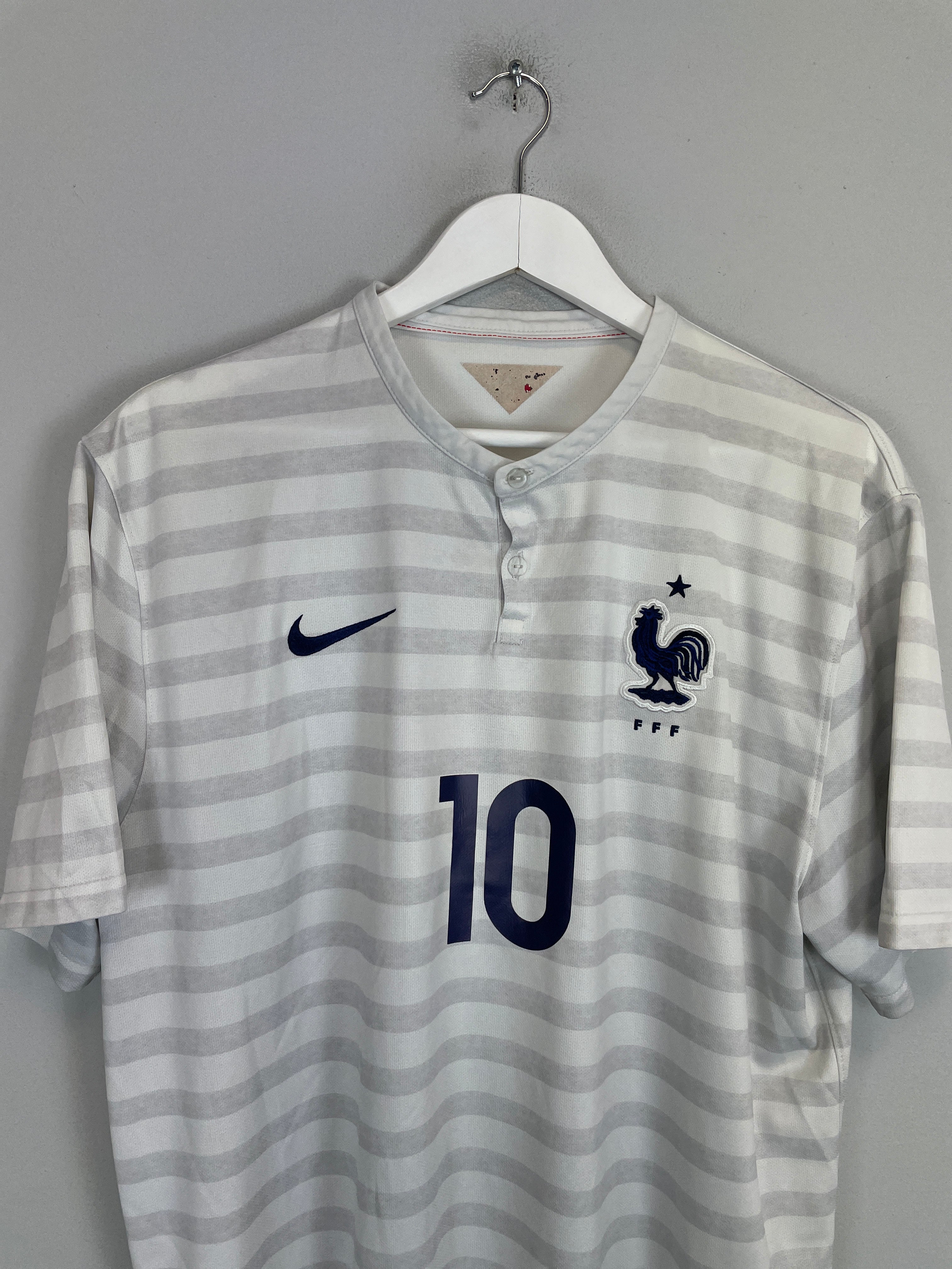 Shop 2014/15 FRANCE BENZEMA #10 AWAY SHIRT (XL) NIKE, classic football shirts, vintage football shirts & retro soccer jerseys at Cult Kits