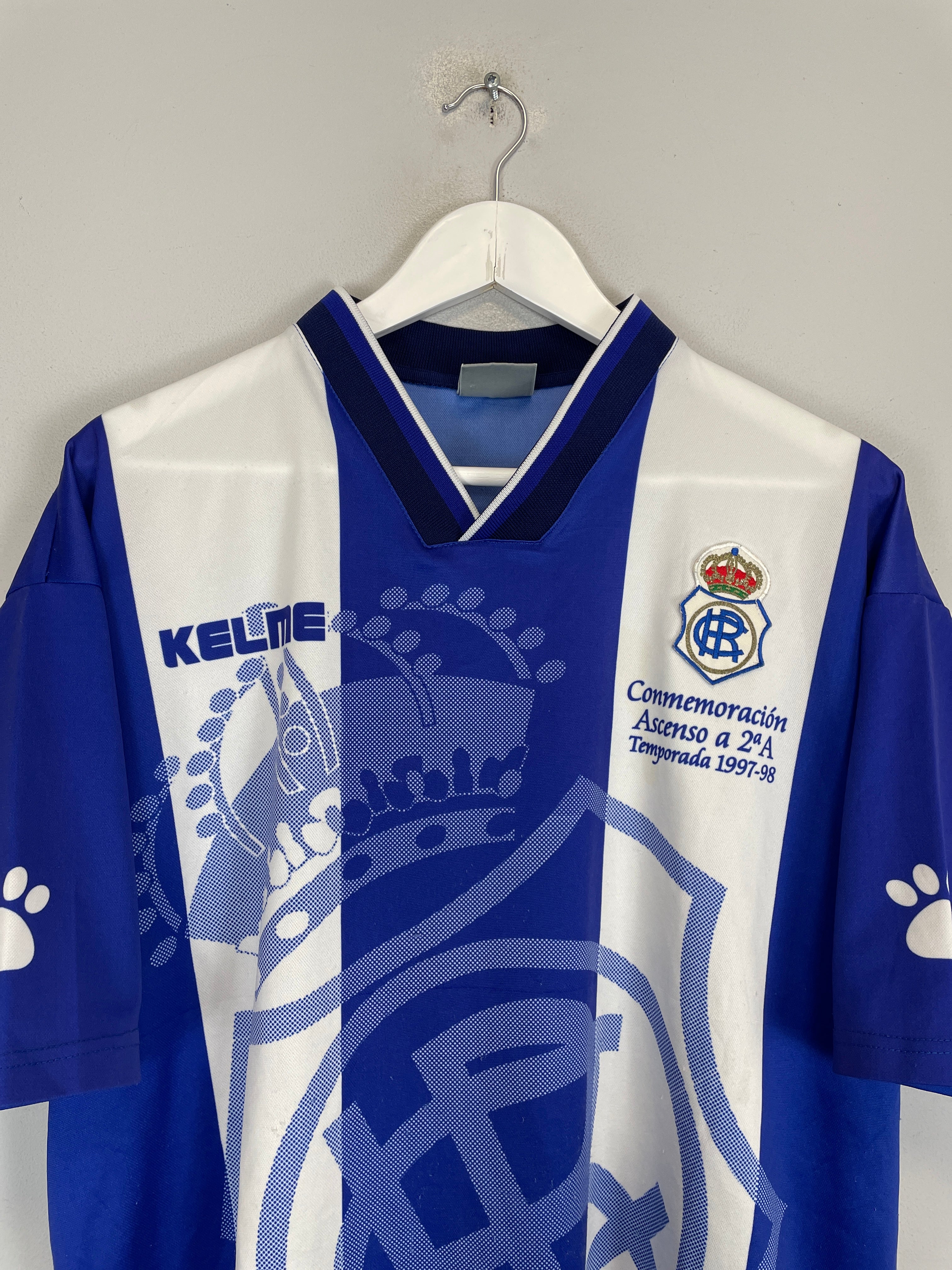 Shop 1997/98 RECREATIVO HUELVA SPECIAL SHIRT (M) KELME, classic football shirts, vintage football shirts & retro soccer jerseys at Cult Kits