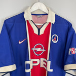 Shop 1997/98 PSG HOME SHIRT (XL) NIKE, classic football shirts, vintage football shirts & retro soccer jerseys at Cult Kits