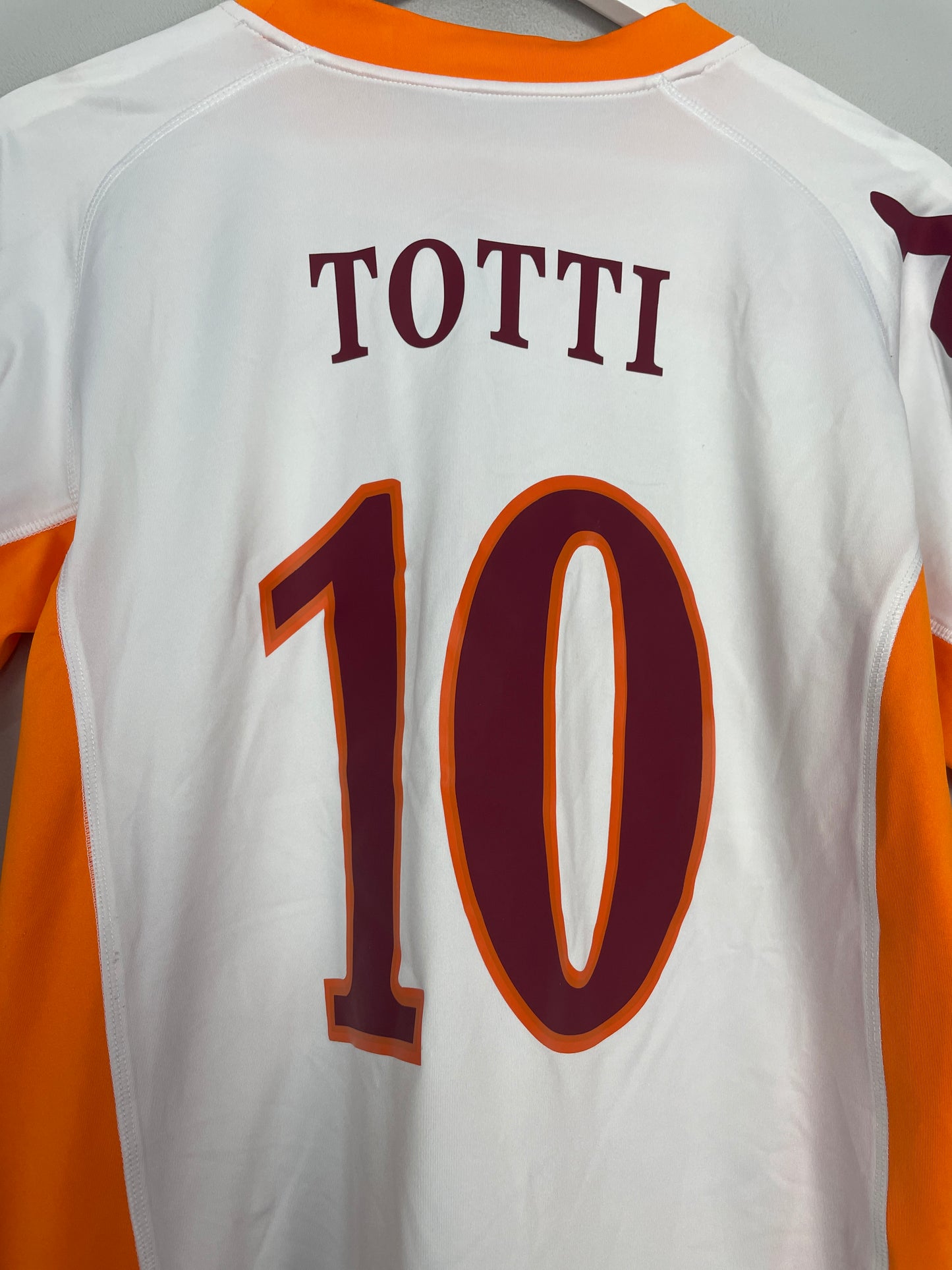 2010/11 ROMA TOTTI #10 L/S AWAY SHIRT (M) KAPPA