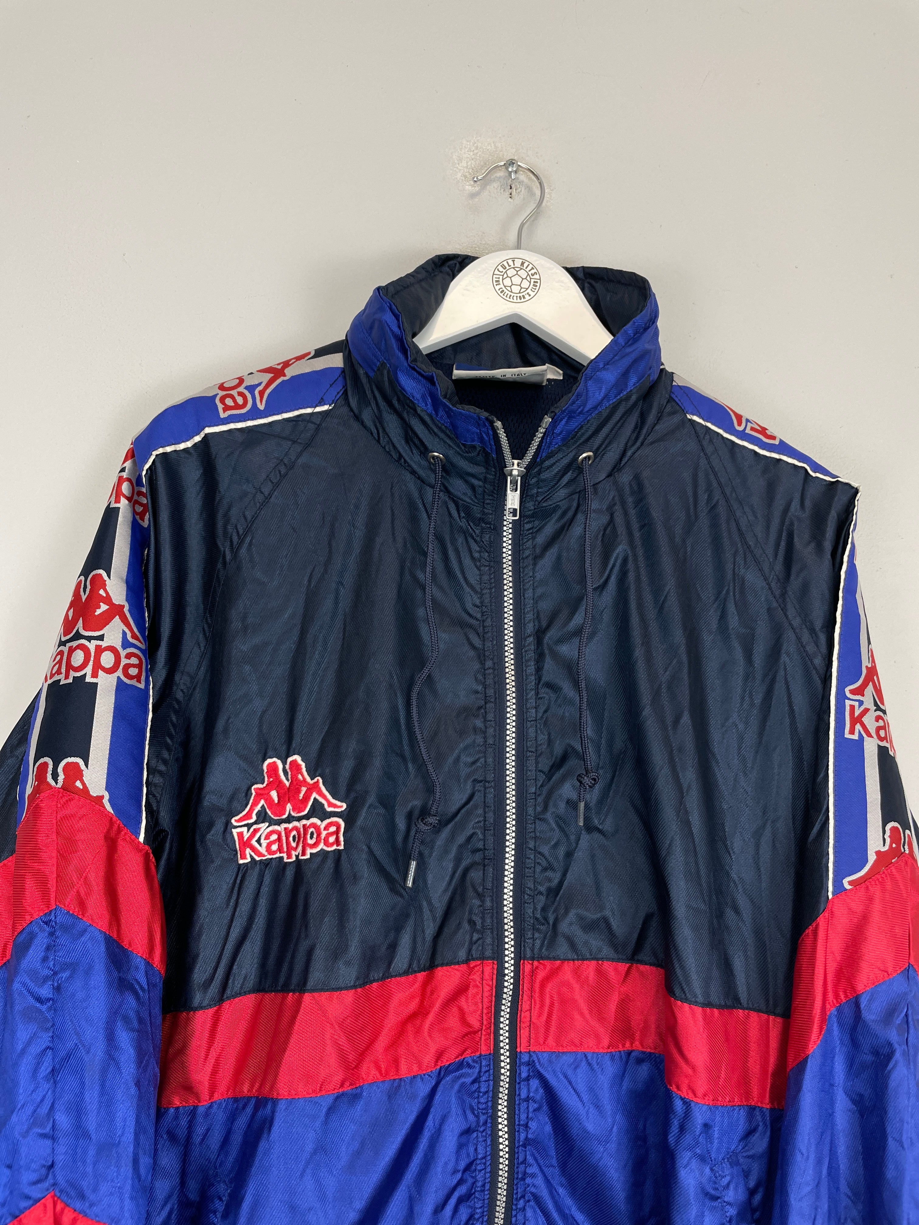 Shop 1995/97 BARCELONA TRACK JACKET (XL) KAPPA, classic football shirts, vintage football shirts & retro soccer jerseys at Cult Kits