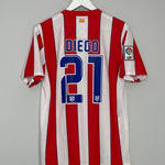 Shop 2011/12 ATLETICO MADRID DIEGO #21 HOME SHIRT (M) NIKE, classic football shirts, vintage football shirts & retro soccer jerseys at Cult Kits
