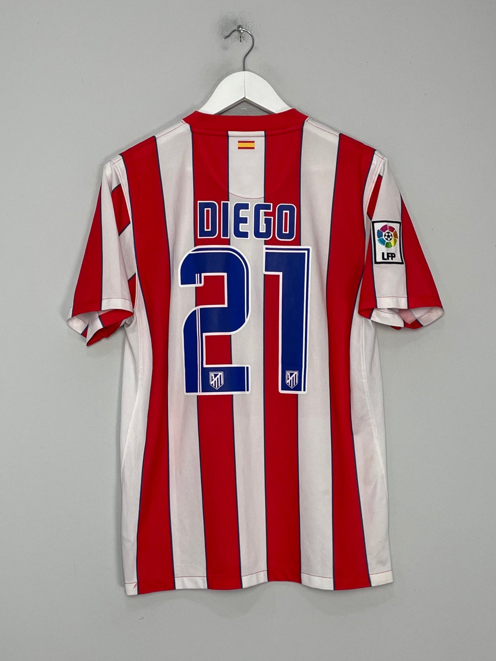 Shop 2011/12 ATLETICO MADRID DIEGO #21 HOME SHIRT (M) NIKE, classic football shirts, vintage football shirts & retro soccer jerseys at Cult Kits