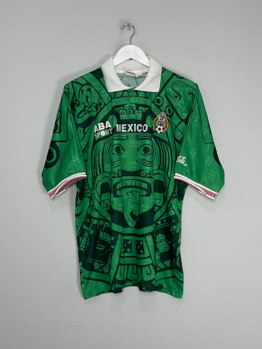 1998 MEXICO *SIGNED* HOME SHIRT (L) ABA SPORT