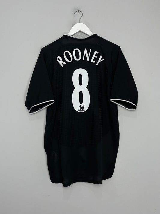 2003/05 MANCHESTER UNITED ROONEY #8 AWAY SHIRT (L) NIKE