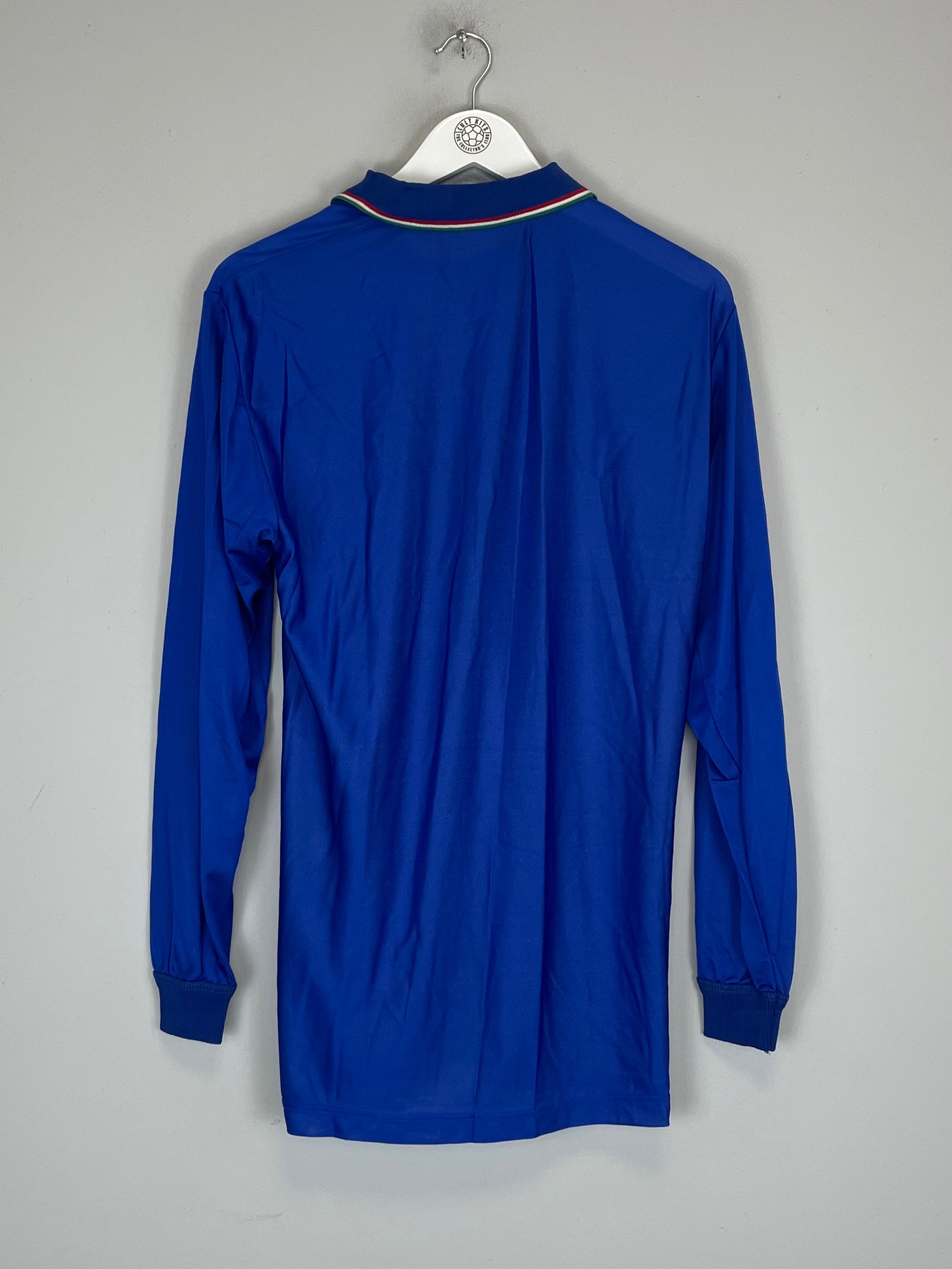 Shop 1986/90 ITALY L/S HOME SHIRT (L) DIADORA, classic football shirts, vintage football shirts & retro soccer jerseys at Cult Kits