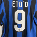 Shop 2009/10 INTER MILAN ETO'O HOME SHIRT (L) NIKE, classic football shirts, vintage football shirts & retro soccer jerseys at Cult Kits