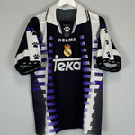 Shop 1997/98 REAL MADRID MIJATOVIC #8 AWAY SHIRT (L) KELME, classic football shirts, vintage football shirts & retro soccer jerseys at Cult Kits