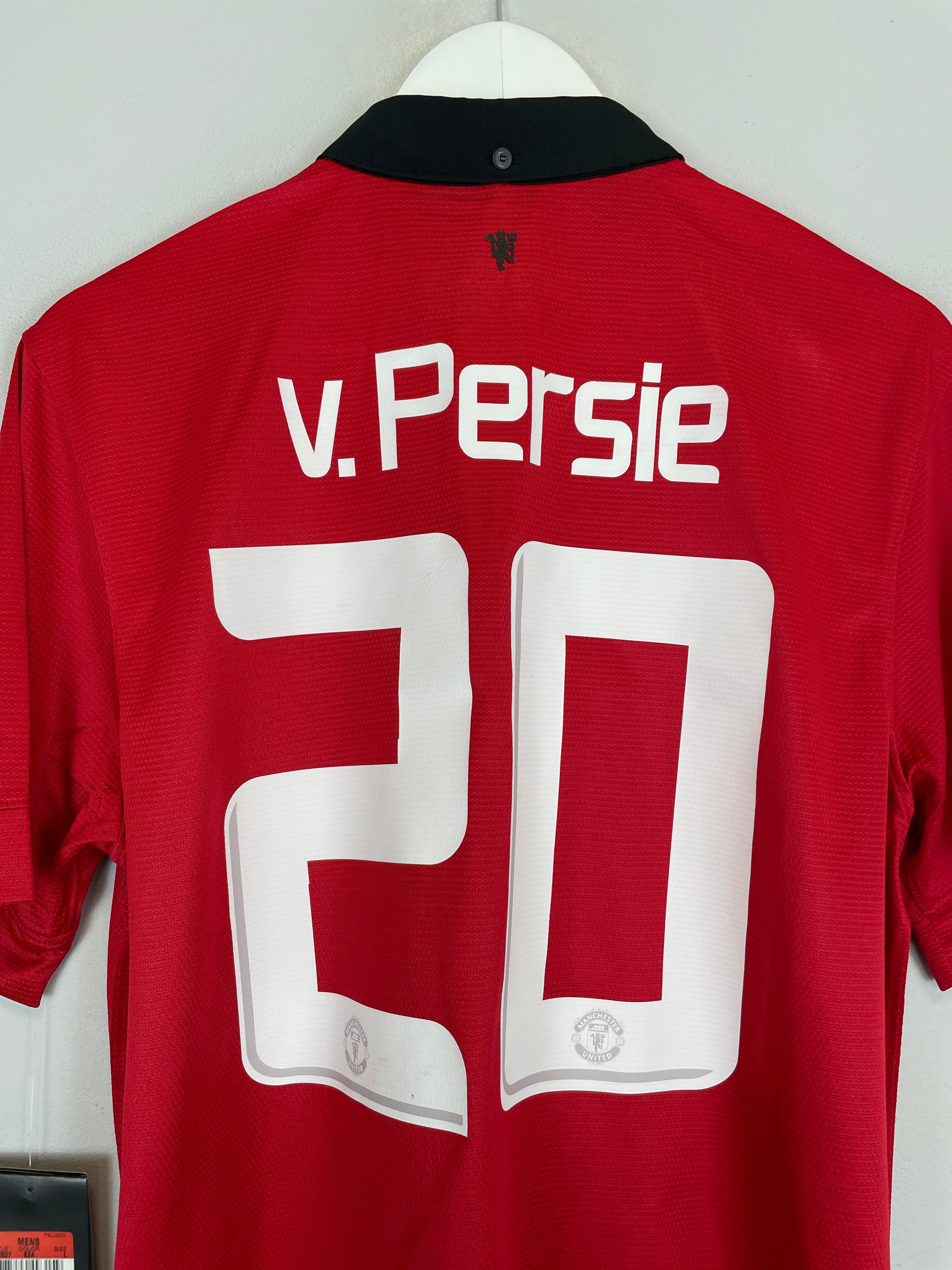 Shop 2013/14 MANCHESTER UNITED V.PERSIE #20 *BNWT* HOME SHIRT (L) NIKE, classic football shirts, vintage football shirts & retro soccer jerseys at Cult Kits