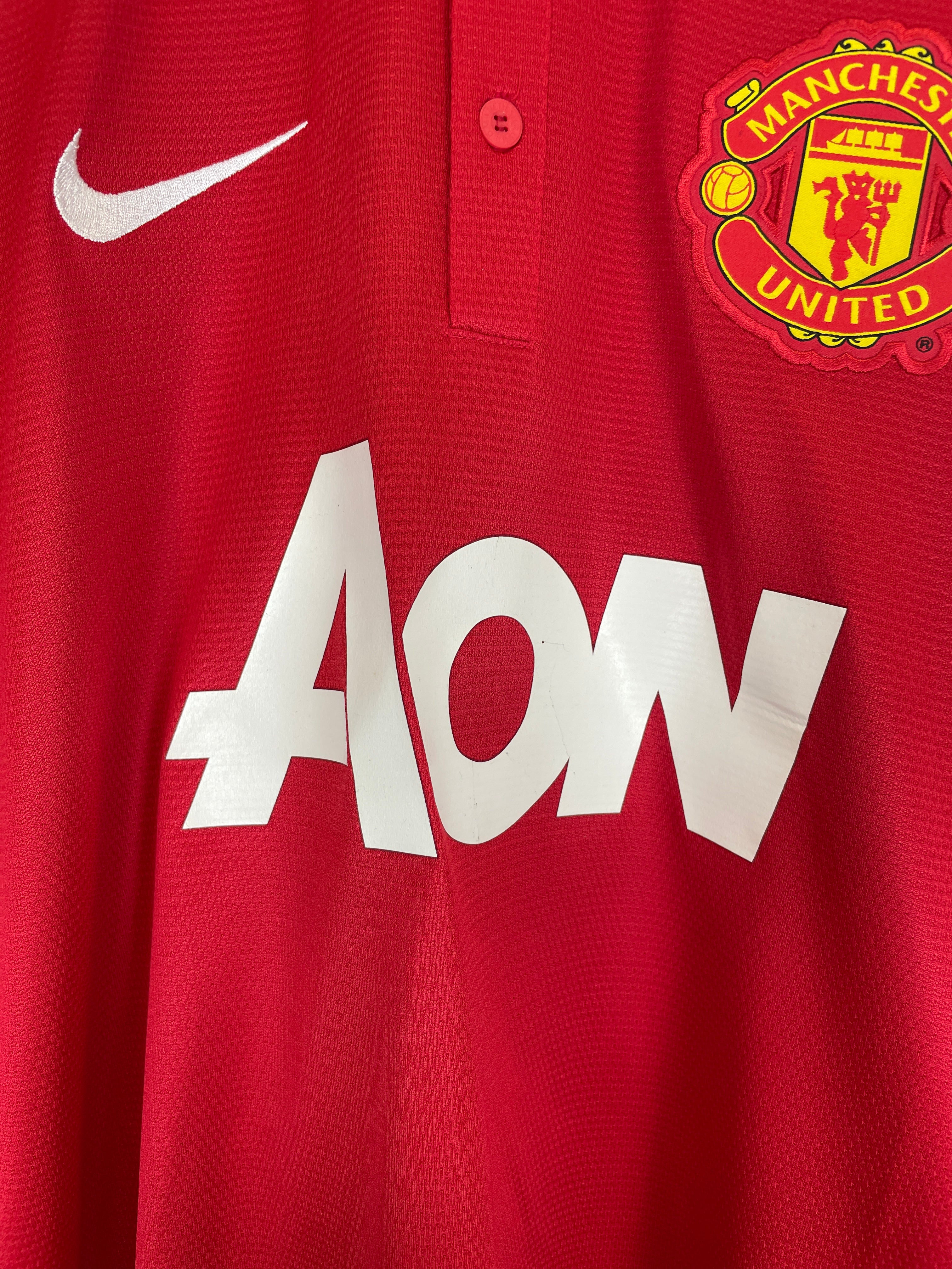 Shop 2013/14 MANCHESTER UNITED V.PERSIE #20 *BNWT* HOME SHIRT (L) NIKE, classic football shirts, vintage football shirts & retro soccer jerseys at Cult Kits