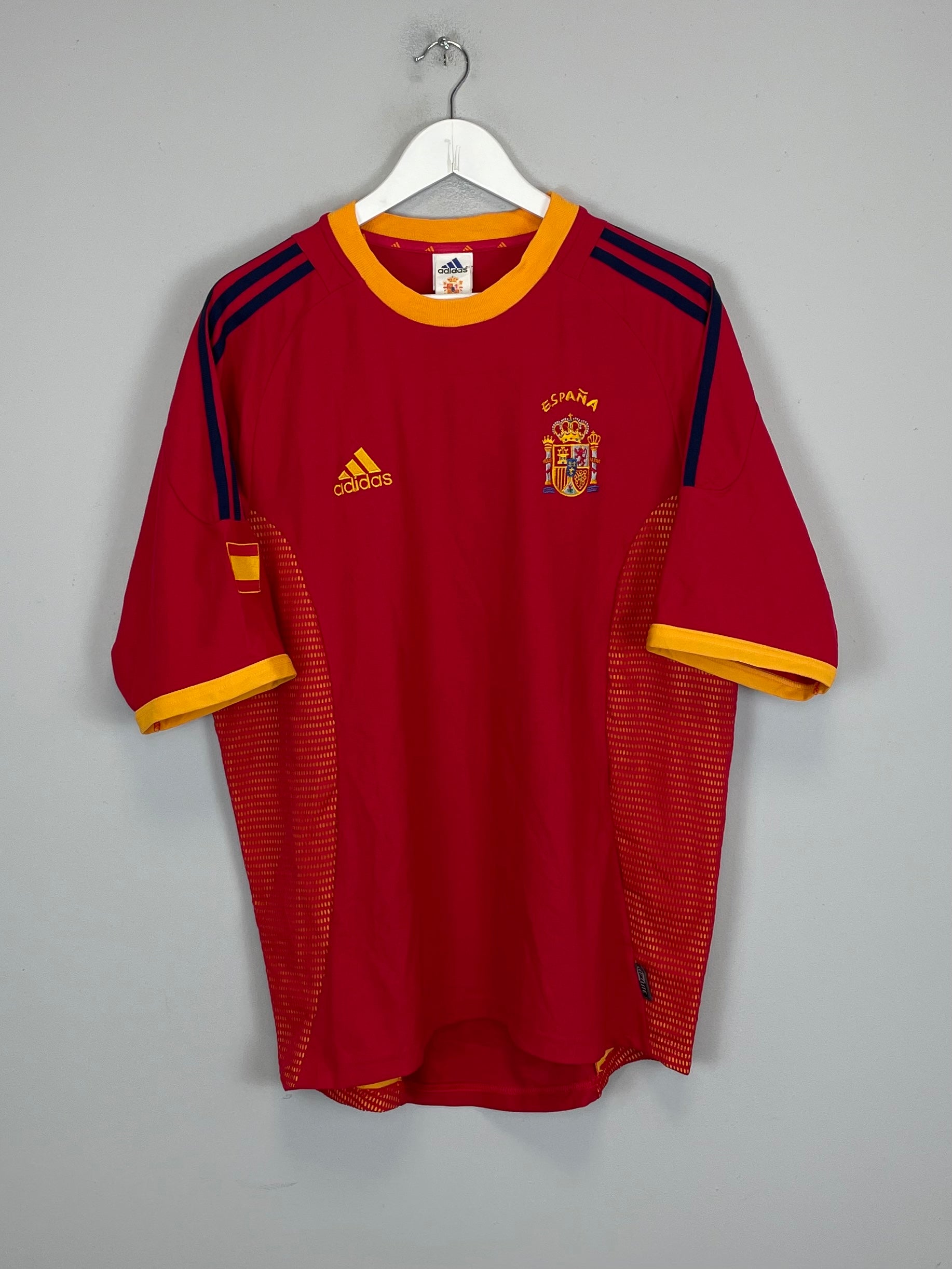 Shop 2002/04 SPAIN RAUL #7 HOME SHIRT (L) ADIDAS, classic football shirts, vintage football shirts & retro soccer jerseys at Cult Kits