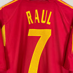 Shop 2004/06 SPAIN RAUL #7 HOME SHIRT (XL) ADIDAS, classic football shirts, vintage football shirts & retro soccer jerseys at Cult Kits