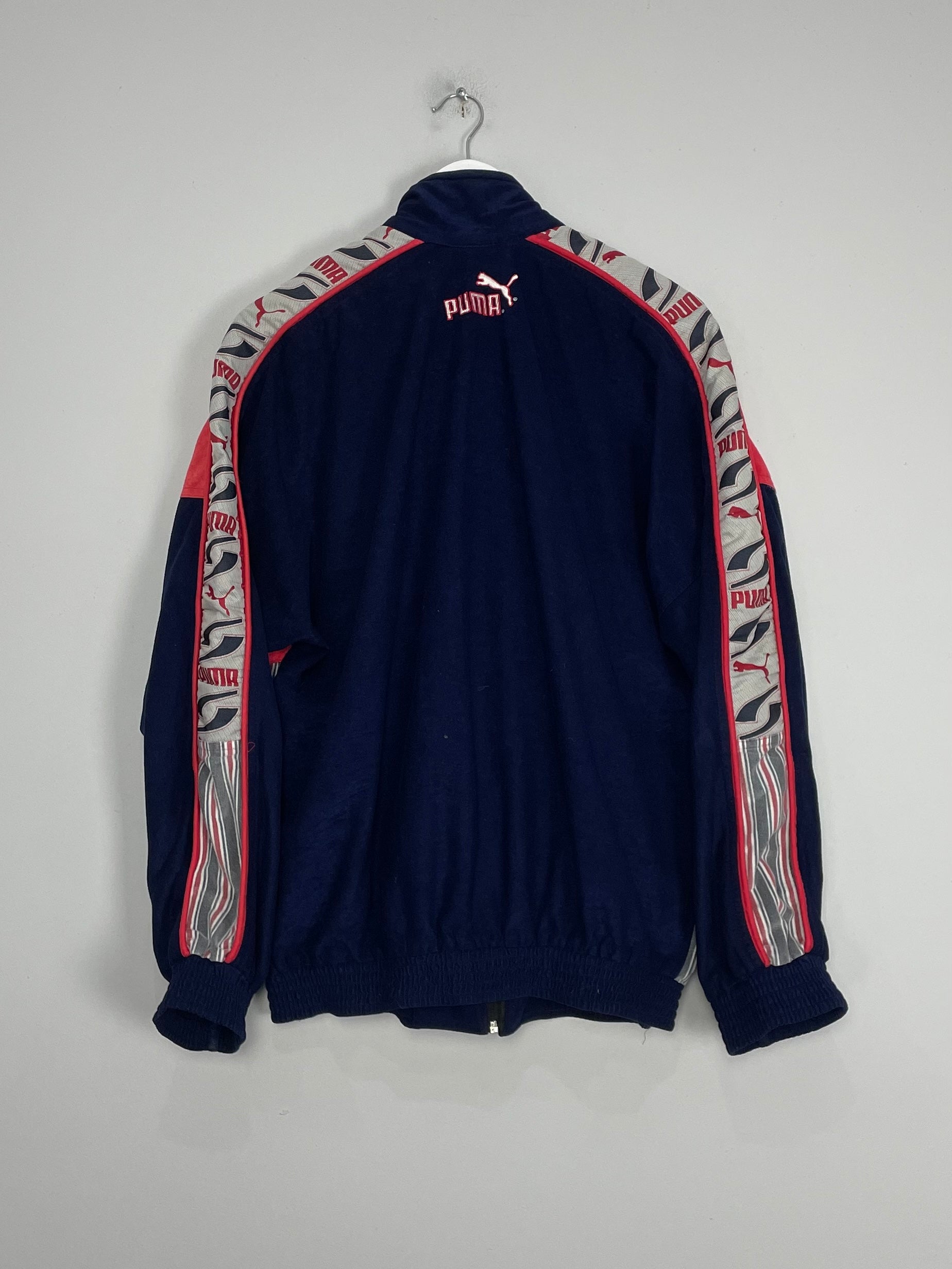 Shop 1994/95 ATLETICO MADRID TRACK JACKET (L) PUMA, classic football shirts, vintage football shirts & retro soccer jerseys at Cult Kits