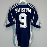 Shop 1998/99 ARGENTINA BATISTUTA #9 AWAY SHIRT (M) ADIDAS, classic football shirts, vintage football shirts & retro soccer jerseys at Cult Kits