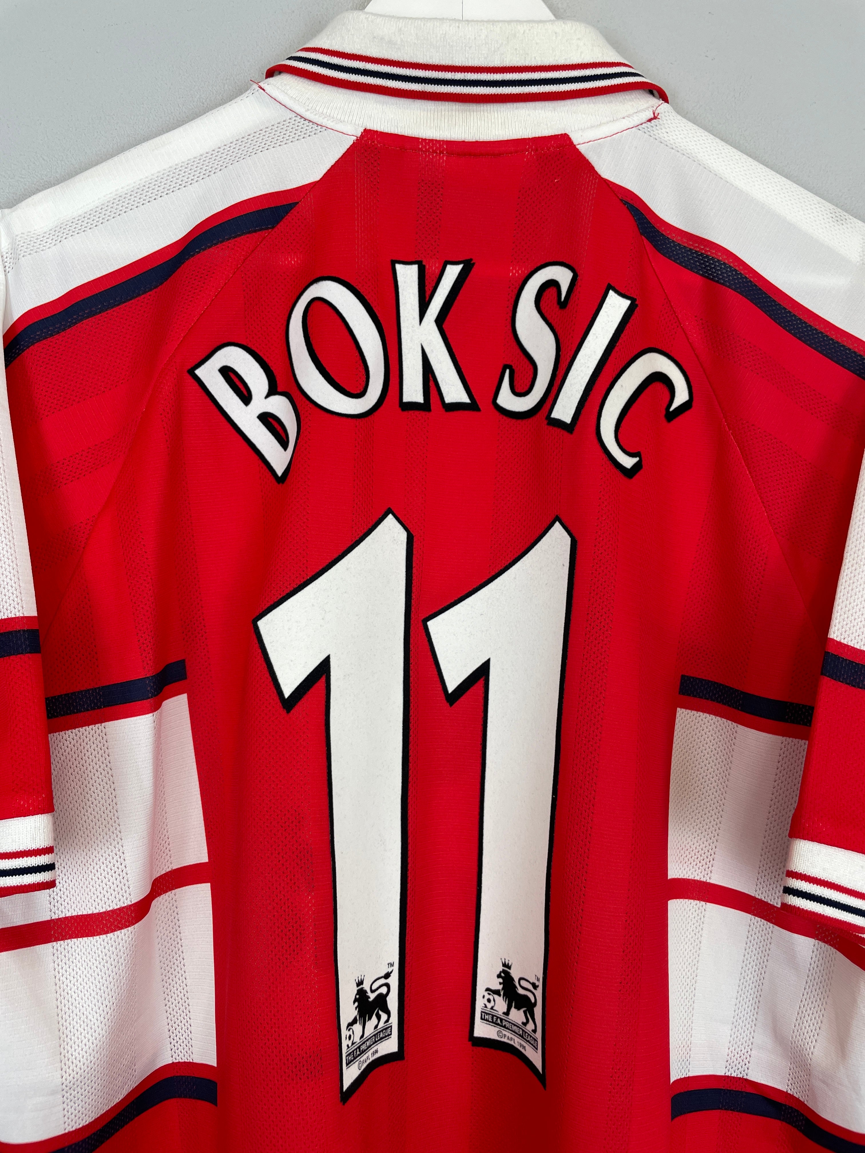 Shop 2000/01 MIDDLESBROUGH BOKSIC #11 HOME SHIRT (XL) ERREA, classic football shirts, vintage football shirts & retro soccer jerseys at Cult Kits