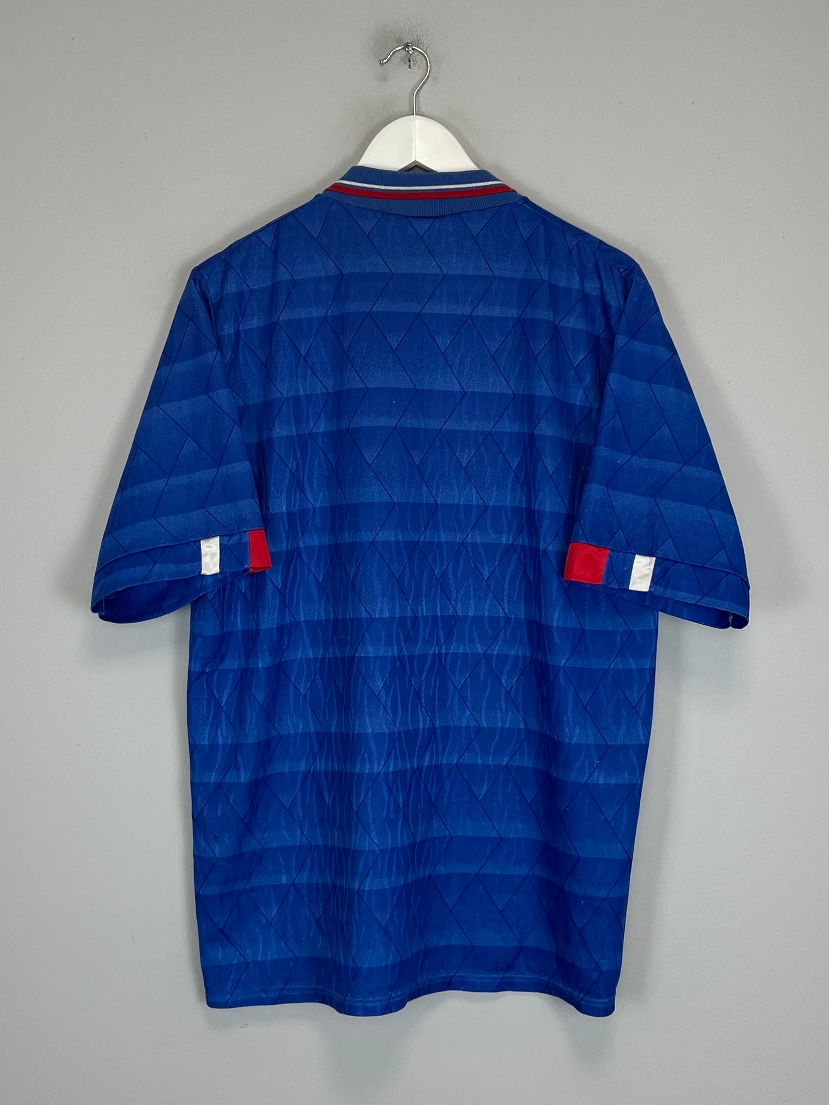 Shop 1989/92 IPSWICH TOWN HOME SHIRT (L) UMBRO, classic football shirts, vintage football shirts & retro soccer jerseys at Cult Kits