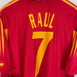 Shop 2004/06 SPAIN RAUL #7 *BNWT* HOME SHIRT (XL) ADIDAS, classic football shirts, vintage football shirts & retro soccer jerseys at Cult Kits