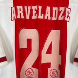 Shop 1996/97 AJAX ARVELADZE #24 SPECIAL C/L HOME SHIRT (XL) UMBRO, classic football shirts, vintage football shirts & retro soccer jerseys at Cult Kits