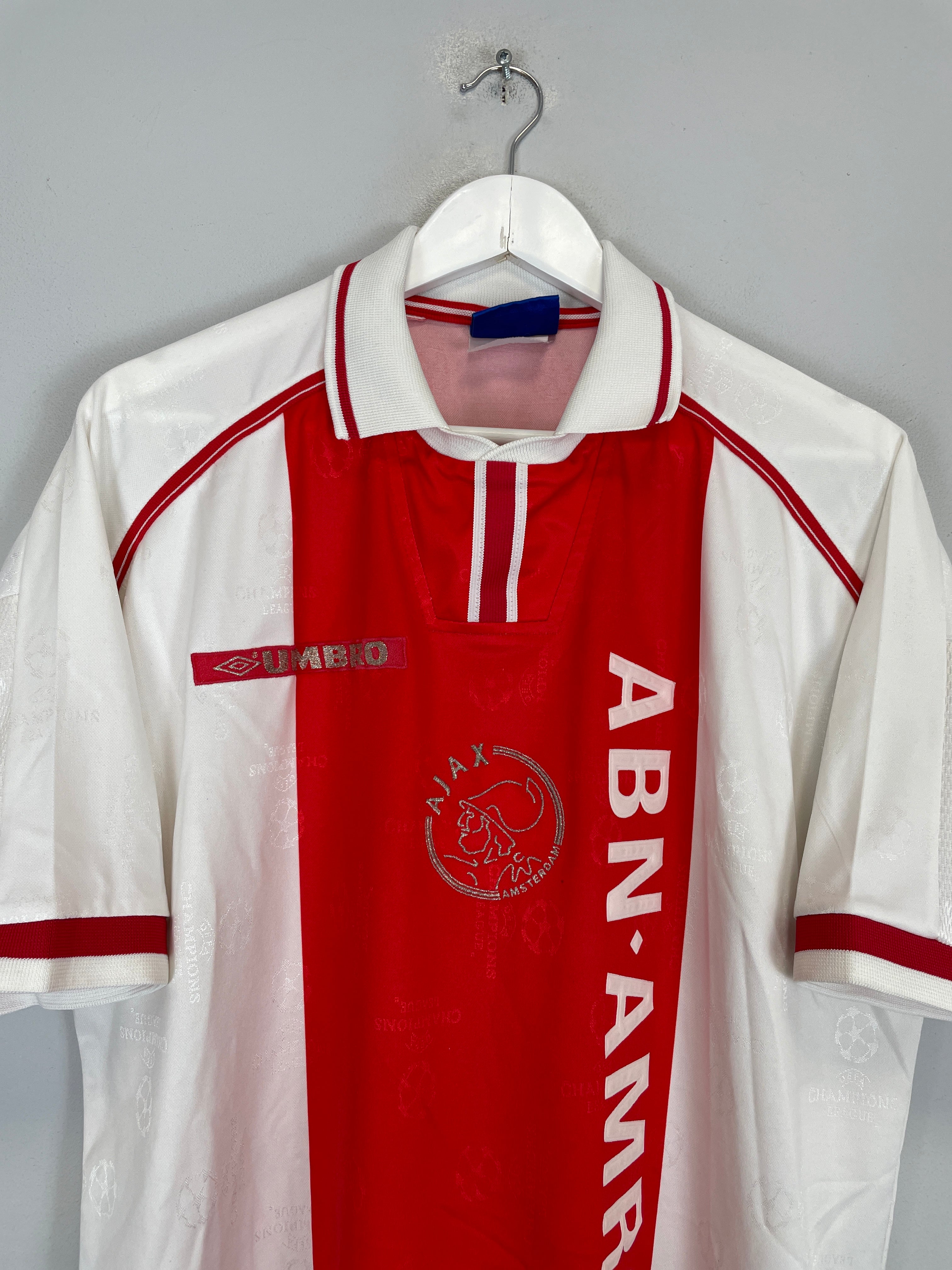 Shop 1996/97 AJAX ARVELADZE #24 SPECIAL C/L HOME SHIRT (XL) UMBRO, classic football shirts, vintage football shirts & retro soccer jerseys at Cult Kits