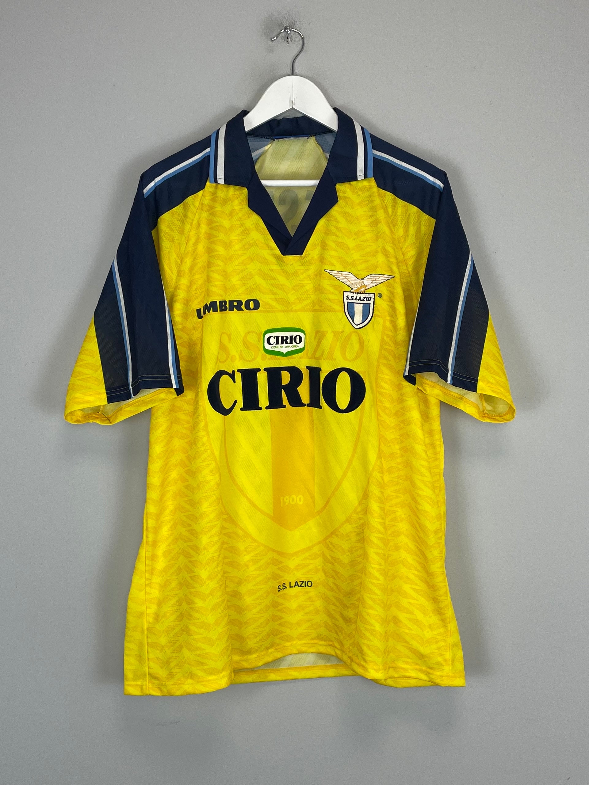 Shop 1996/97 LAZIO NESTA #13 AWAY SHIRT (XL) UMBRO, classic football shirts, vintage football shirts & retro soccer jerseys at Cult Kits