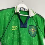Shop 1994/95 NORTHERN IRELAND PROTOTYPE HOME SHIRT (S) UMBRO, classic football shirts, vintage football shirts & retro soccer jerseys at Cult Kits