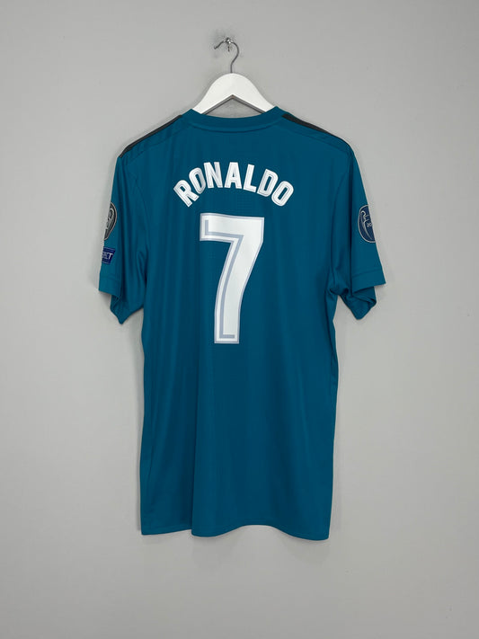 2017/18 REAL MADRID RONALDO #7 C/L THIRD SHIRT (XL) ADIDAS