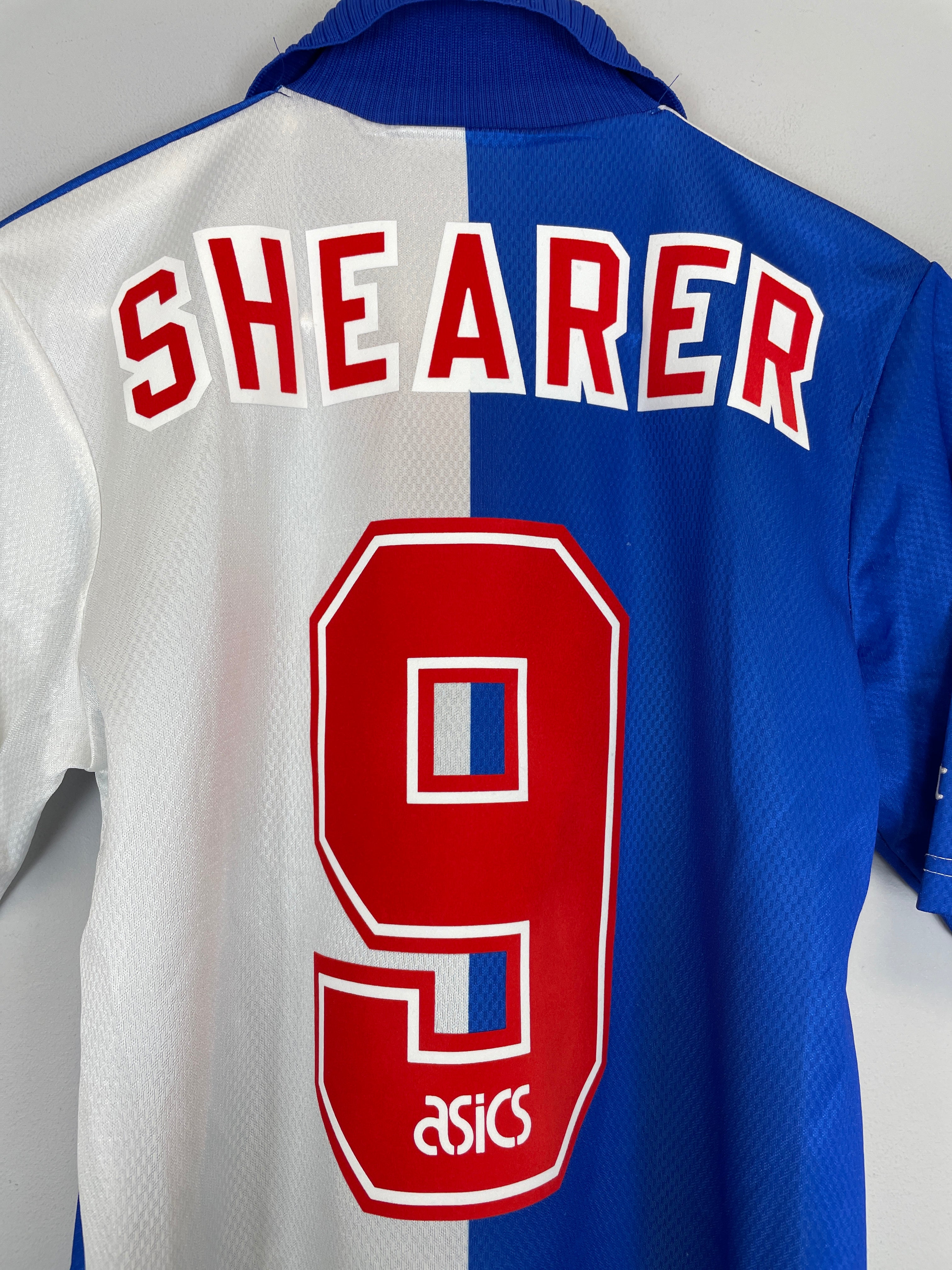 Shop 1994/96 BLACKBURN ROVERS SHEARER #9 HOME SHIRT (S) ASICS, classic football shirts, vintage football shirts & retro soccer jerseys at Cult Kits