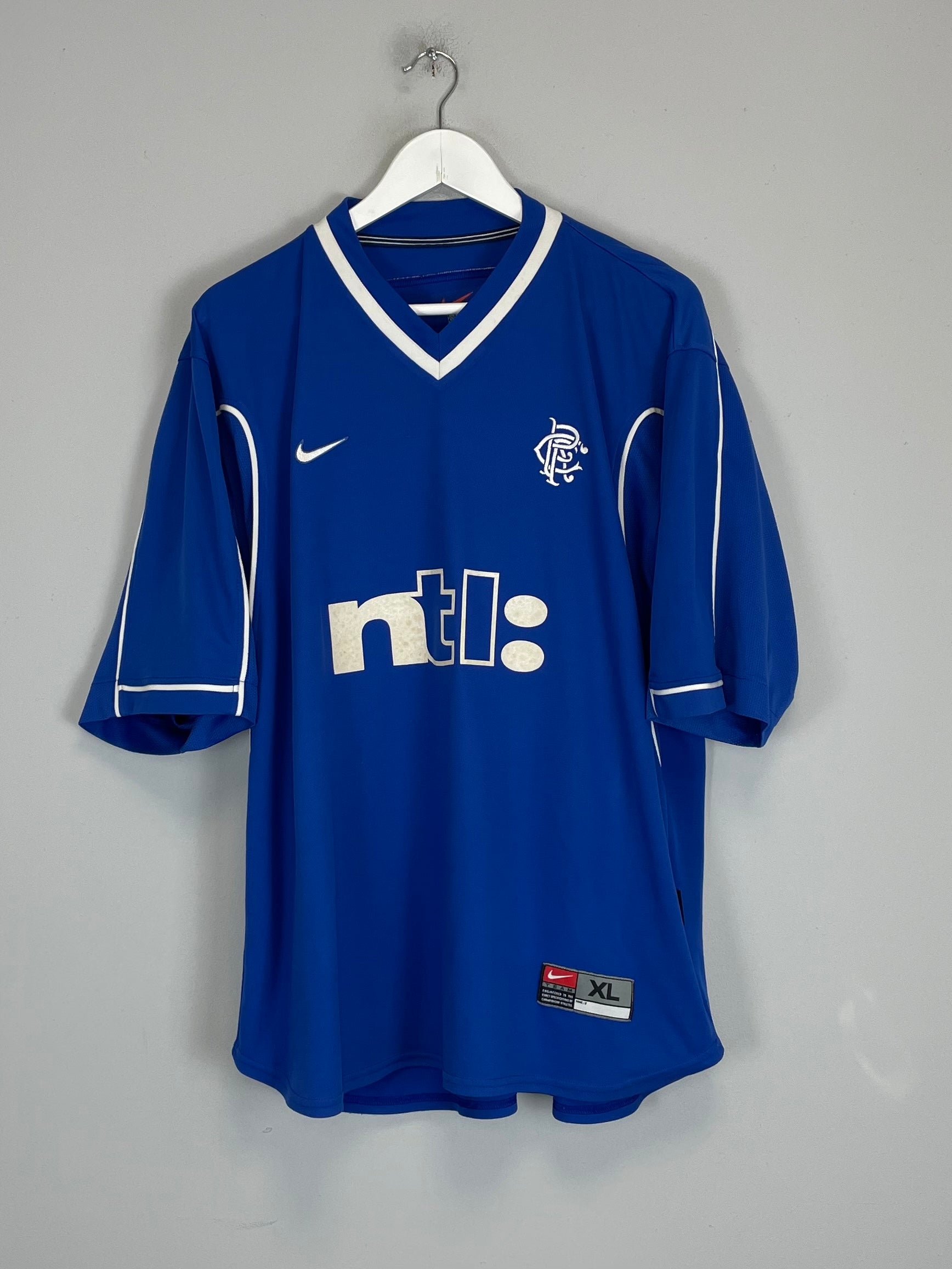 Shop 1999/01 RANGERS R DE BOER #14 HOME SHIRT (XL) NIKE, classic football shirts, vintage football shirts & retro soccer jerseys at Cult Kits
