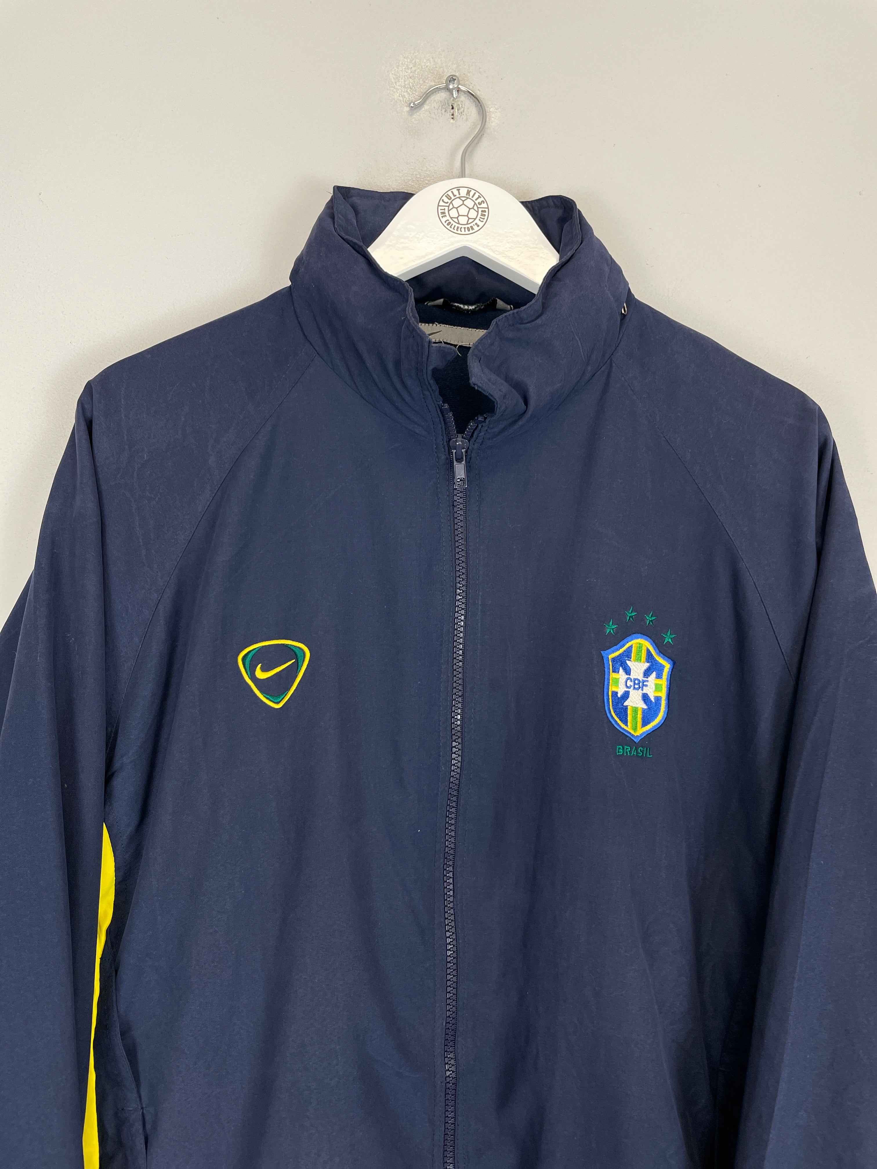 Shop 2000 BRAZIL TRACK JACKET (L) NIKE, classic football shirts, vintage football shirts & retro soccer jerseys at Cult Kits