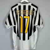 Shop 2003/04 JUVENTUS TREZEGUET #17 HOME SHIRT (L) NIKE, classic football shirts, vintage football shirts & retro soccer jerseys at Cult Kits