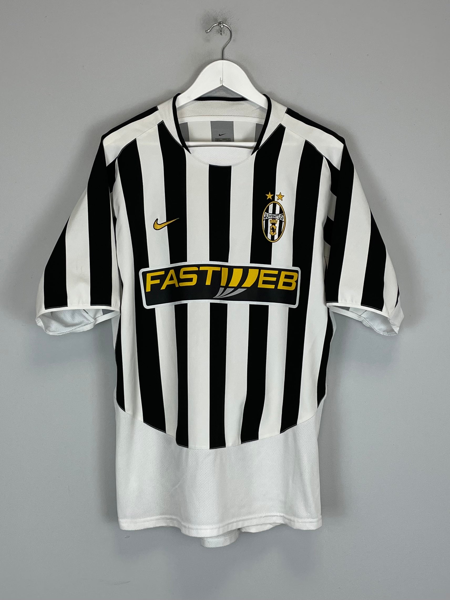 Shop 2003/04 JUVENTUS TREZEGUET #17 HOME SHIRT (L) NIKE, classic football shirts, vintage football shirts & retro soccer jerseys at Cult Kits