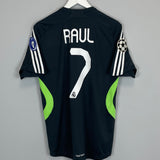 Shop 2007/08 REAL MADRID RAUL #7 C/L AWAY SHIRT (S) ADIDAS, classic football shirts, vintage football shirts & retro soccer jerseys at Cult Kits