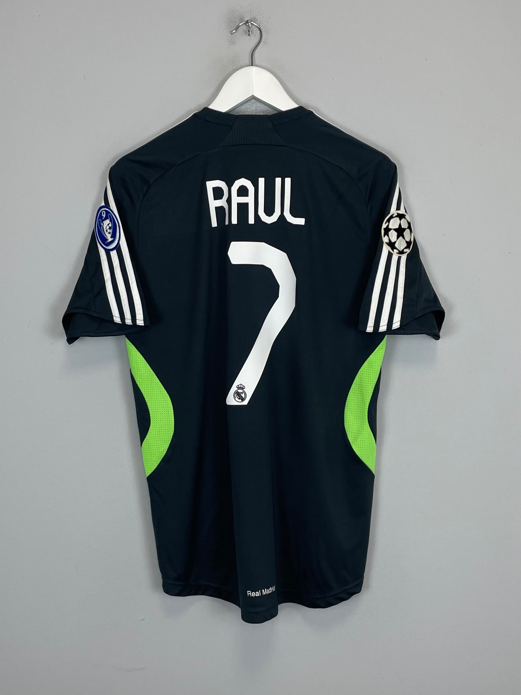 Shop 2007/08 REAL MADRID RAUL #7 C/L AWAY SHIRT (S) ADIDAS, classic football shirts, vintage football shirts & retro soccer jerseys at Cult Kits