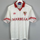 Shop 1994/95 SEVILLA HOME SHIRT (M) UMBRO, classic football shirts, vintage football shirts & retro soccer jerseys at Cult Kits