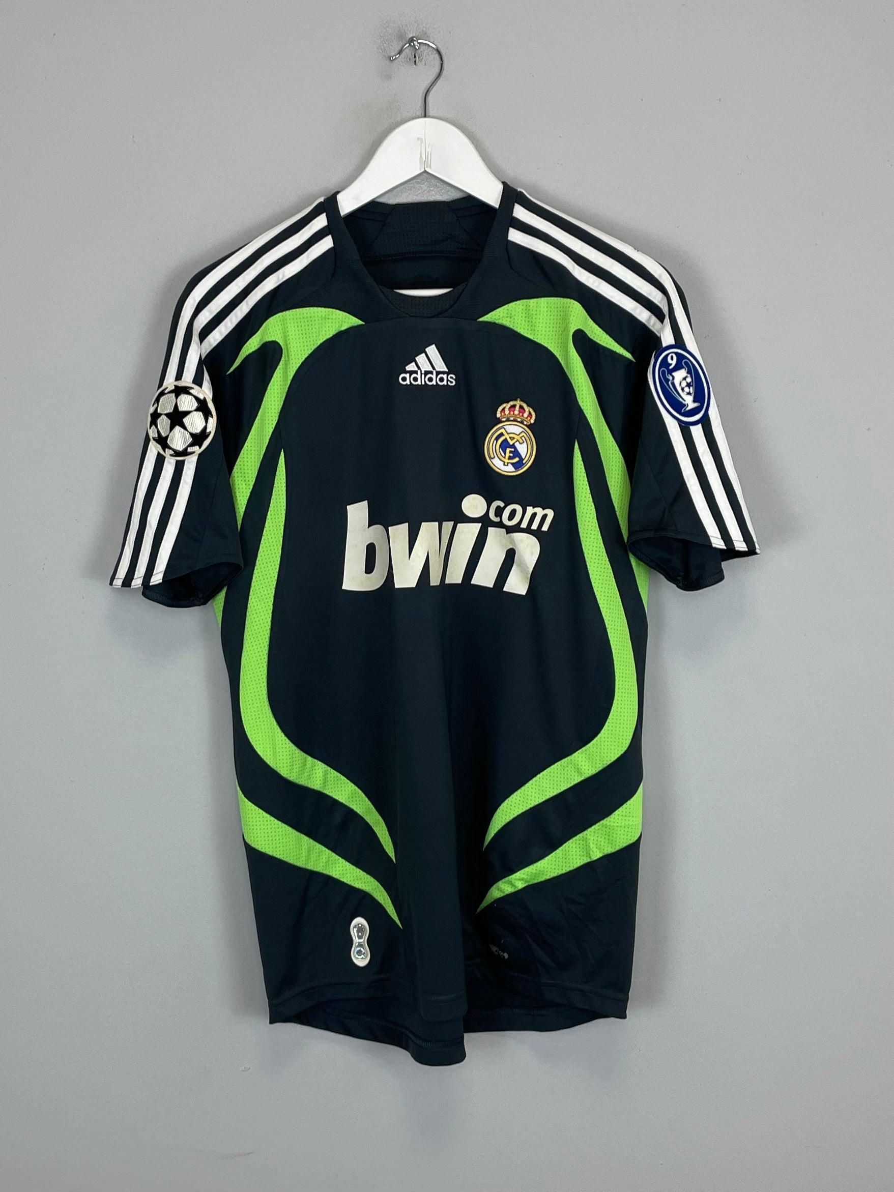 Shop 2007/08 REAL MADRID RAUL #7 C/L AWAY SHIRT (S) ADIDAS, classic football shirts, vintage football shirts & retro soccer jerseys at Cult Kits