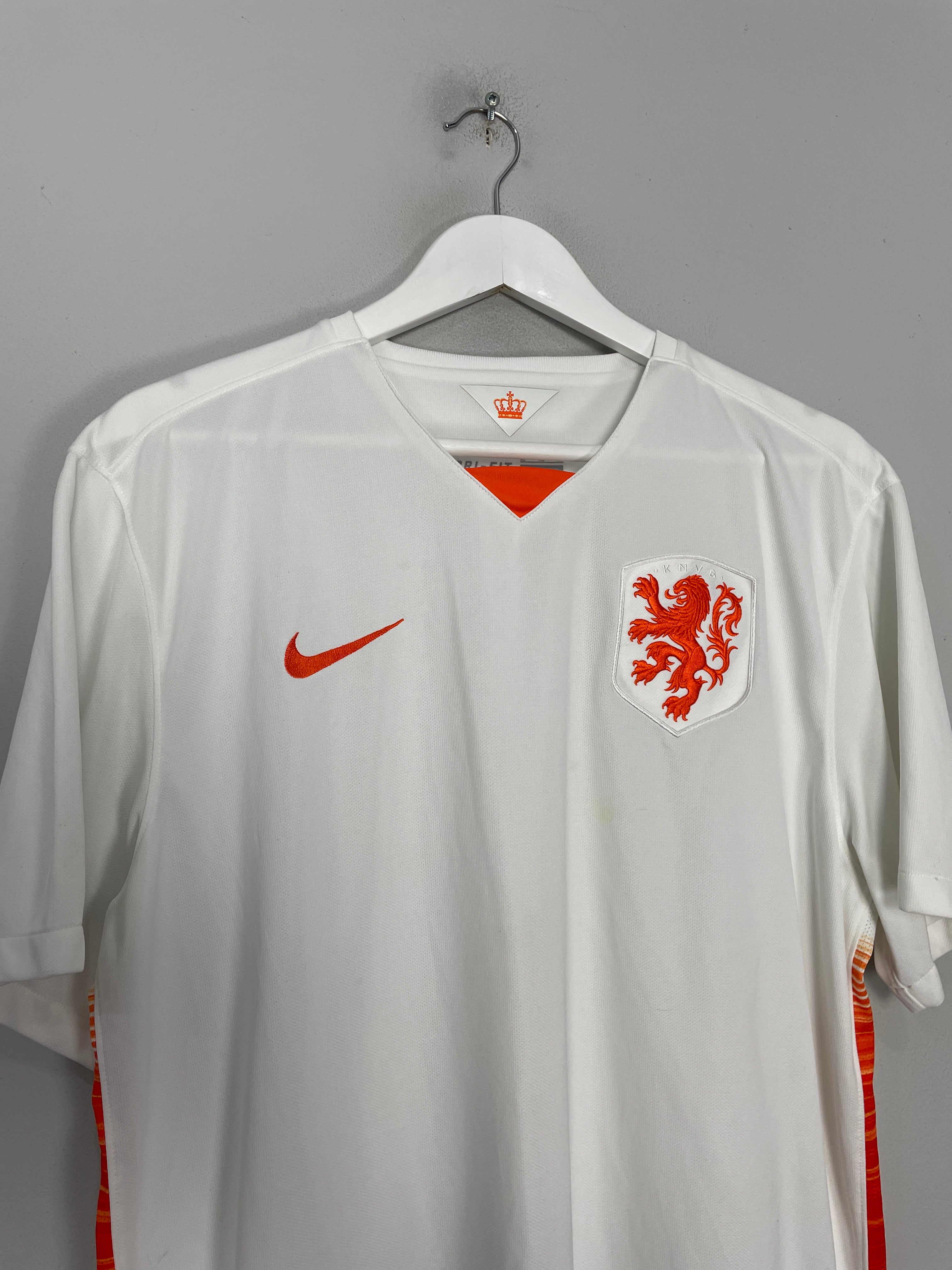 Shop 2015/16 NETHERLANDS AWAY SHIRT (XL) NIKE, classic football shirts, vintage football shirts & retro soccer jerseys at Cult Kits
