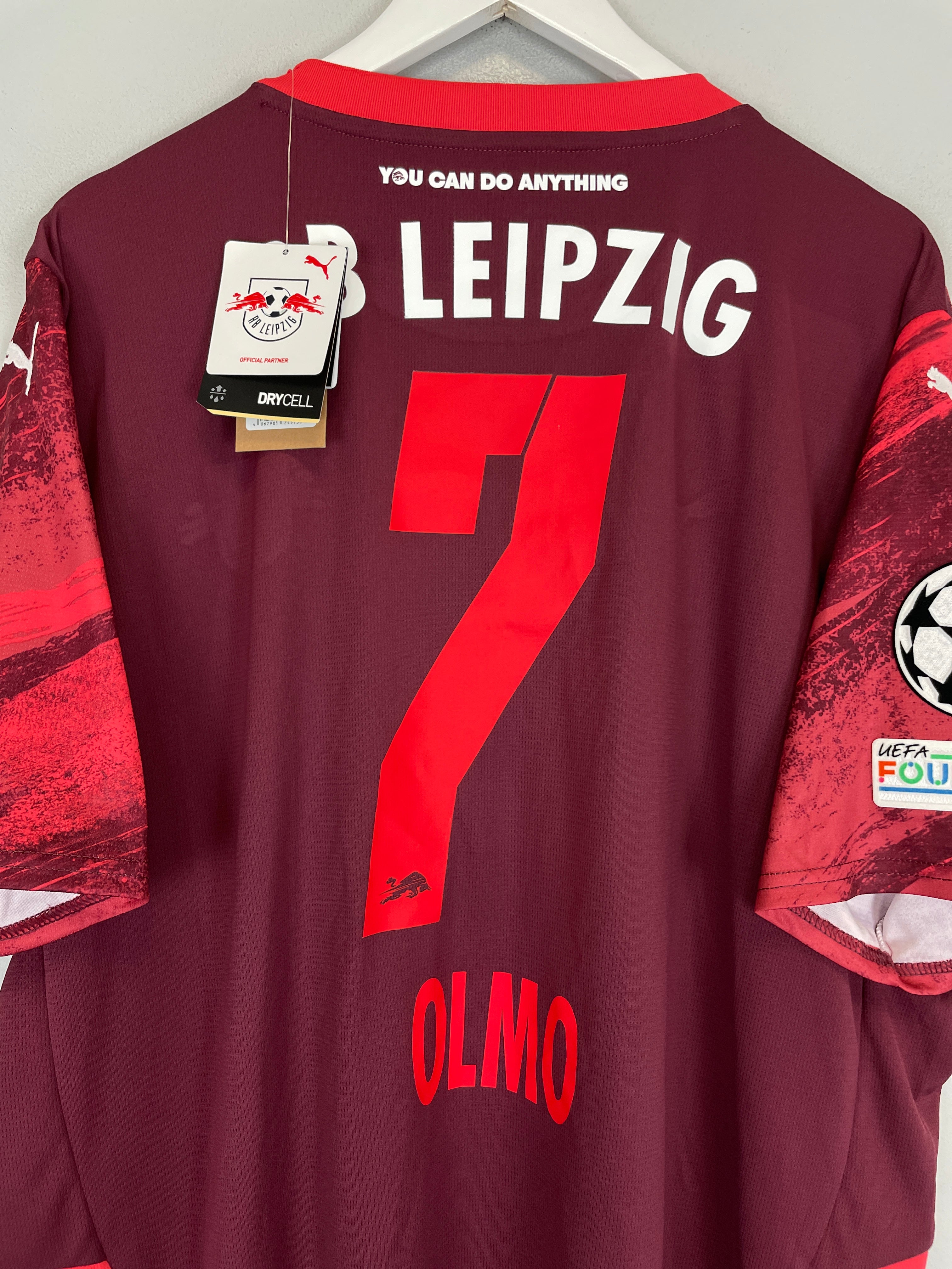 Shop 2024/25 RED BULL LEIPZIG OLMO #7 *BNWT* C/L AWAY SHIRT (XXL) PUMA, classic football shirts, vintage football shirts & retro soccer jerseys at Cult Kits