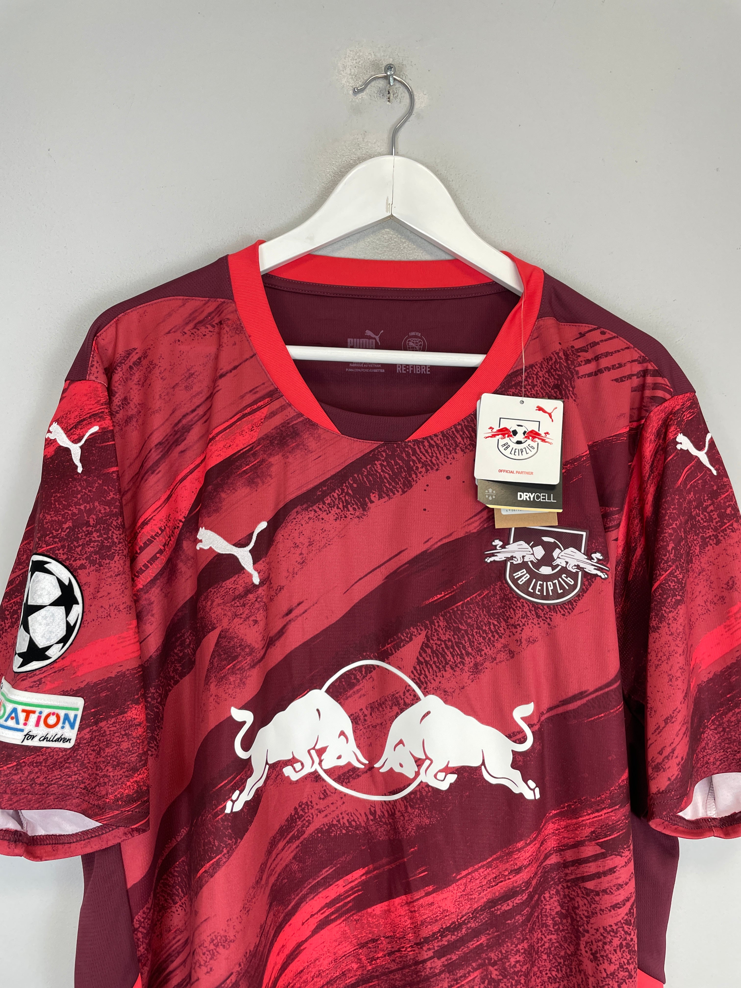 Shop 2024/25 RED BULL LEIPZIG OLMO #7 *BNWT* C/L AWAY SHIRT (XXL) PUMA, classic football shirts, vintage football shirts & retro soccer jerseys at Cult Kits