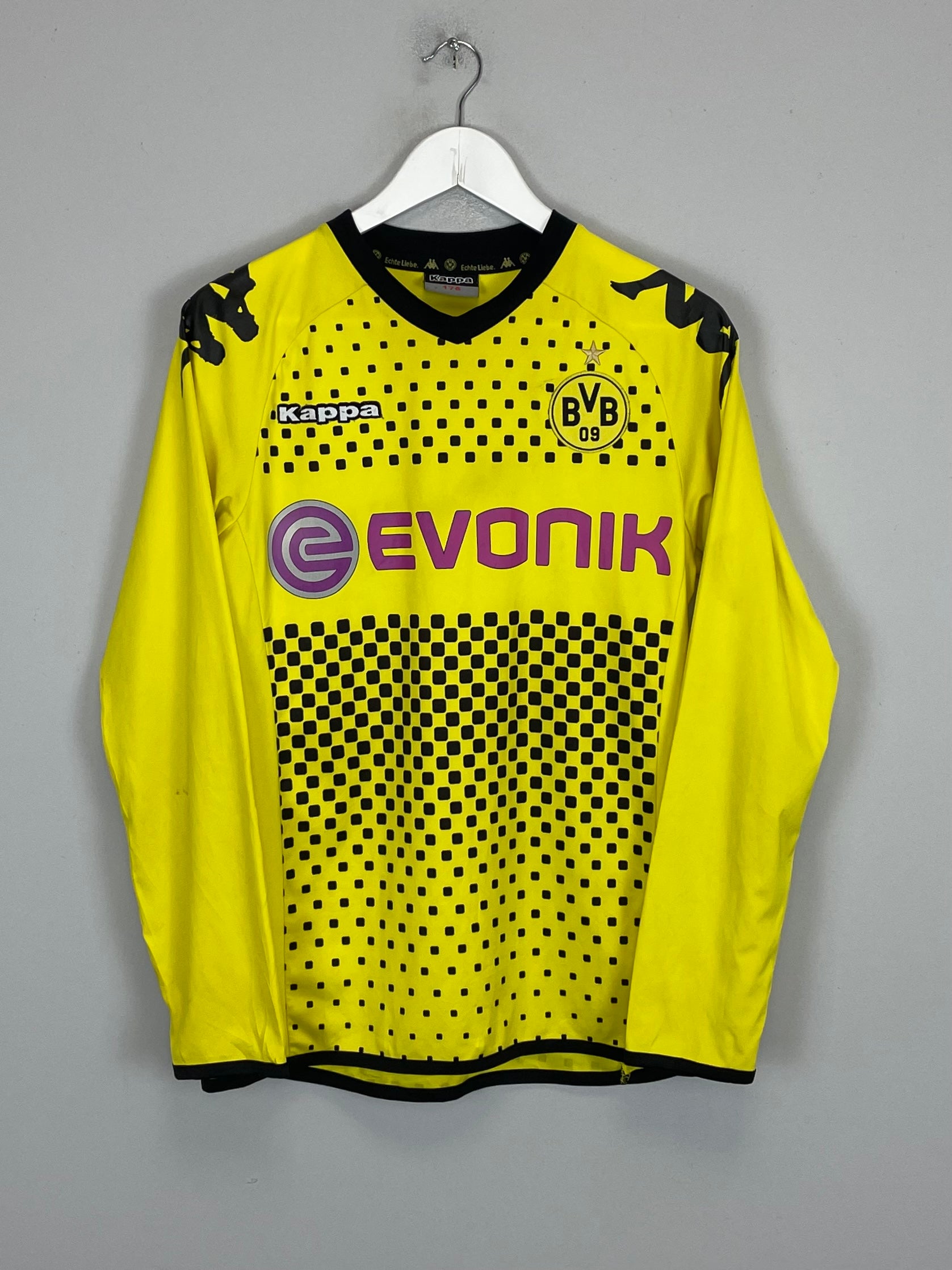 Shop 2011/12 DORTMUND LEWANDOWSKI #9 L/S HOME SHIRT (S) KAPPA, classic football shirts, vintage football shirts & retro soccer jerseys at Cult Kits