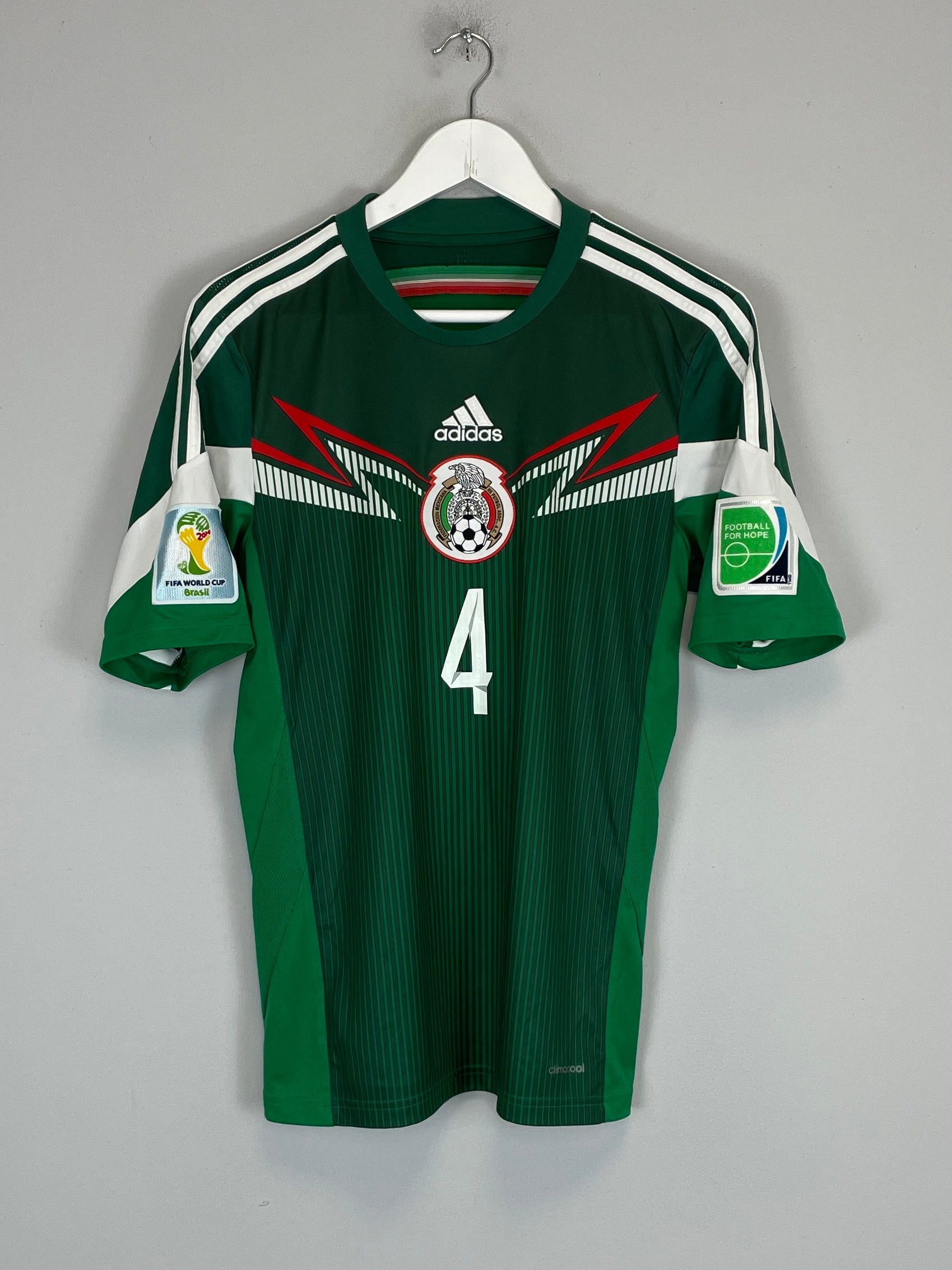 Shop 2014/15 MEXICO R.MARQUEZ #4 HOME SHIRT (S) ADIDAS, classic football shirts, vintage football shirts & retro soccer jerseys at Cult Kits