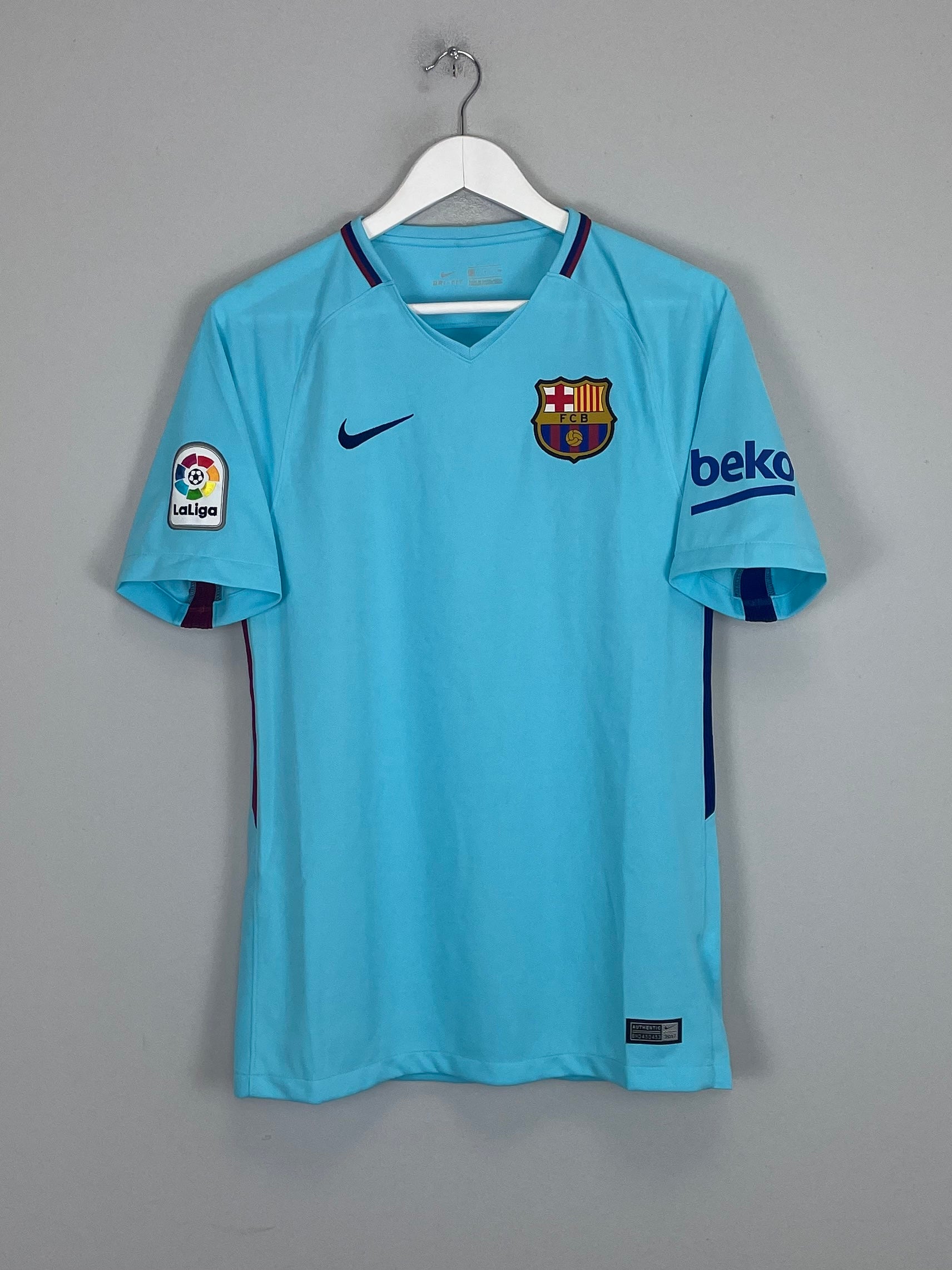Shop 2017/18 BARCELONA MESSI #10 AWAY SHIRT (S) NIKE, classic football shirts, vintage football shirts & retro soccer jerseys at Cult Kits