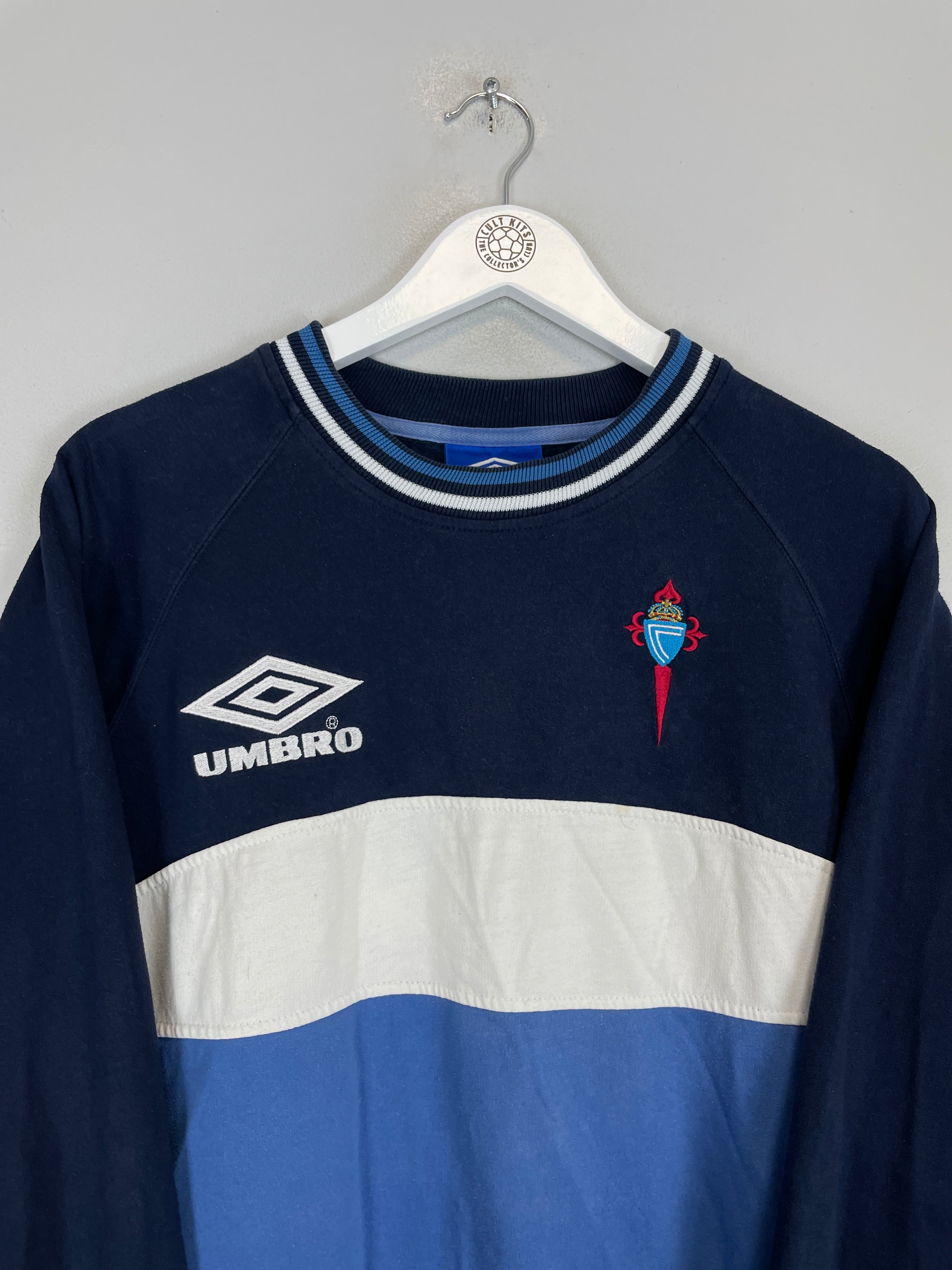 Shop 1998/99 CELTA VIGO SWEATSHIRT (S) UMBRO, classic football shirts, vintage football shirts & retro soccer jerseys at Cult Kits