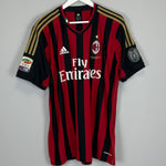Shop 2013/14 AC MILAN RAMI #13 *PLAYER ISSUE* HOME SHIRT (XL) ADIDAS, classic football shirts, vintage football shirts & retro soccer jerseys at Cult Kits