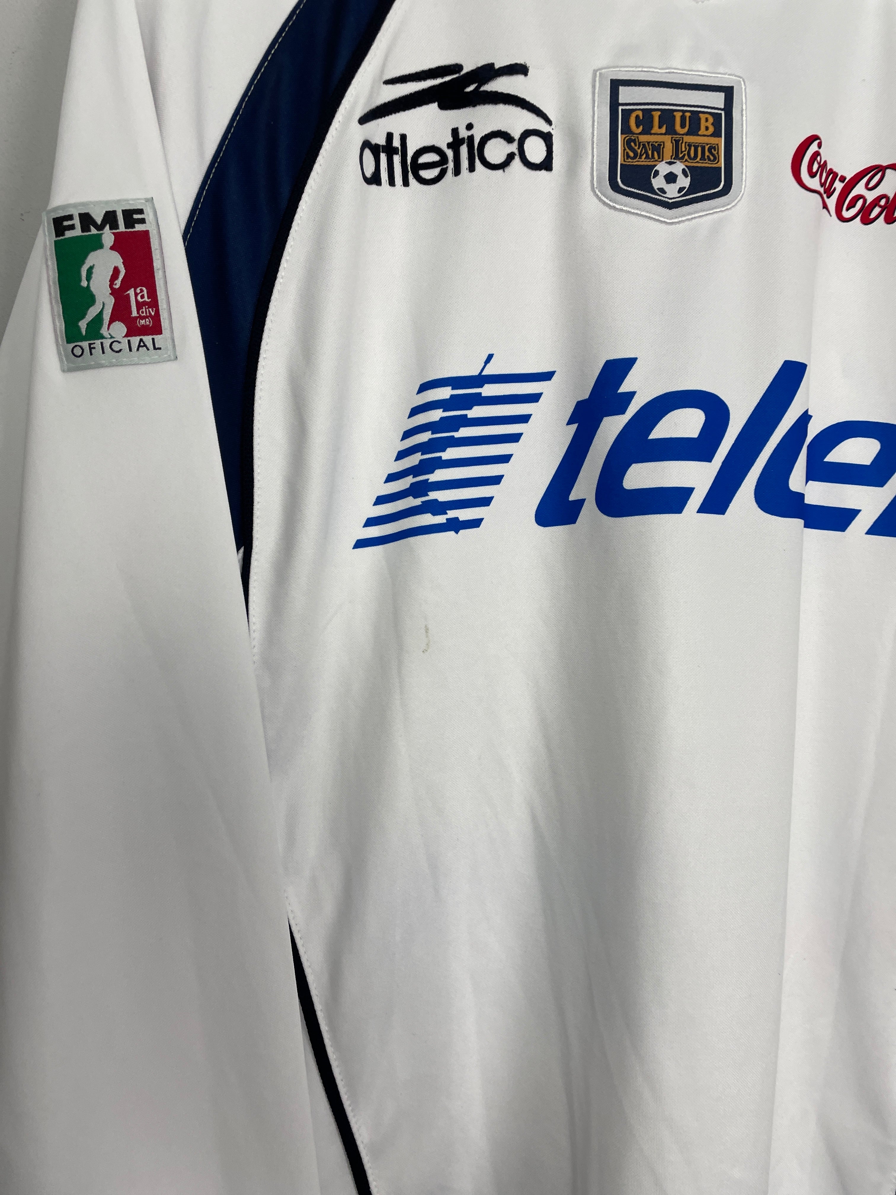 Shop 2005/06 SAN LUIS AILTON ELI #26 L/S AWAY SHIRT (S) ATLETICA, classic football shirts, vintage football shirts & retro soccer jerseys at Cult Kits