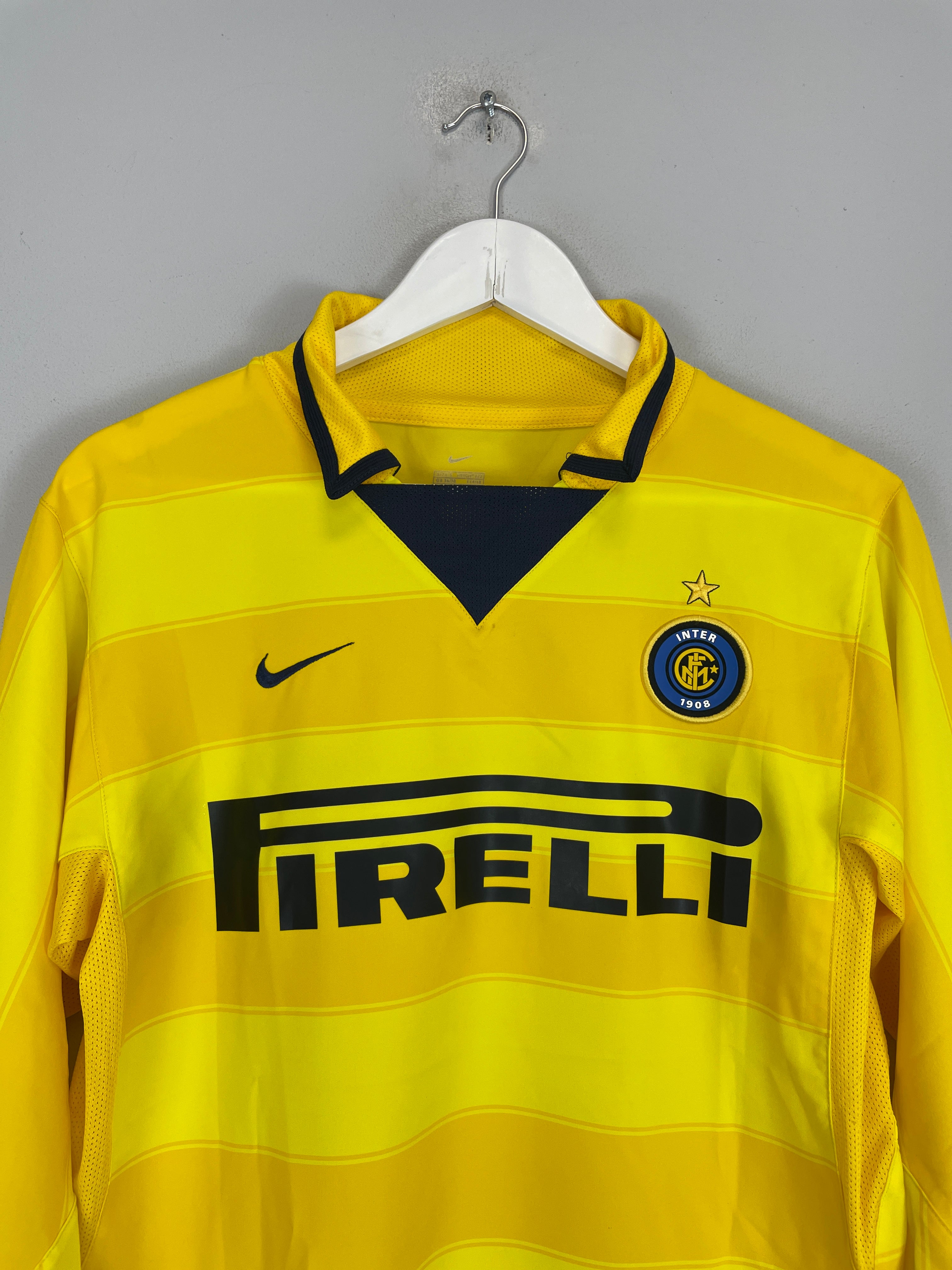 Shop 2003/04 INTER MILAN ADRIANO #10 L/S AWAY SHIRT (S) NIKE, classic football shirts, vintage football shirts & retro soccer jerseys at Cult Kits