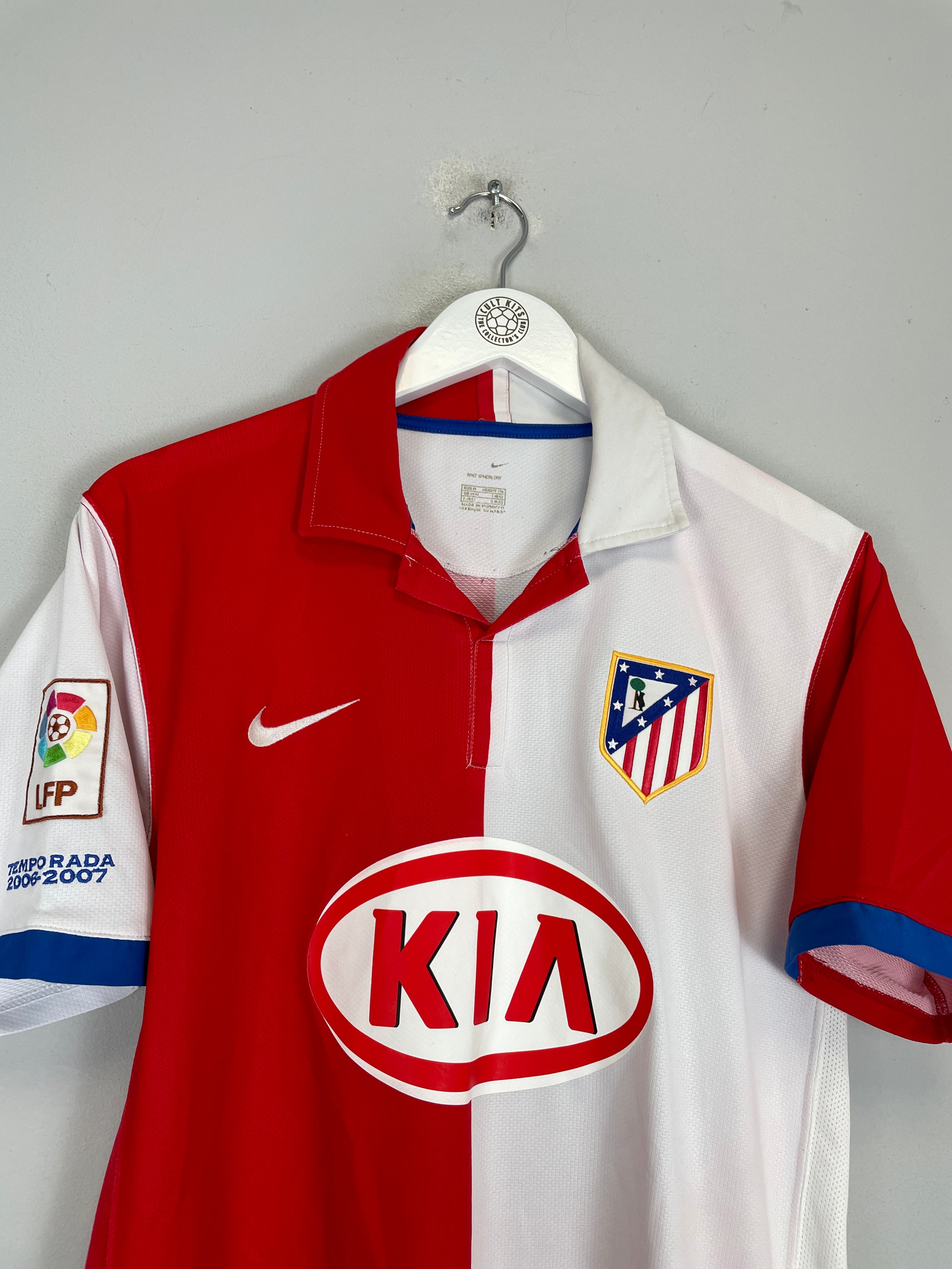 Shop 2006/07 ATLETICO MADRID MAXI #11 HOME SHIRT (M) NIKE, classic football shirts, vintage football shirts & retro soccer jerseys at Cult Kits