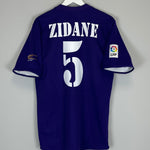Shop 2001/02 REAL MADRID ZIDANE #5 *CENTENARY* THIRD SHIRT (L) ADIDAS, classic football shirts, vintage football shirts & retro soccer jerseys at Cult Kits